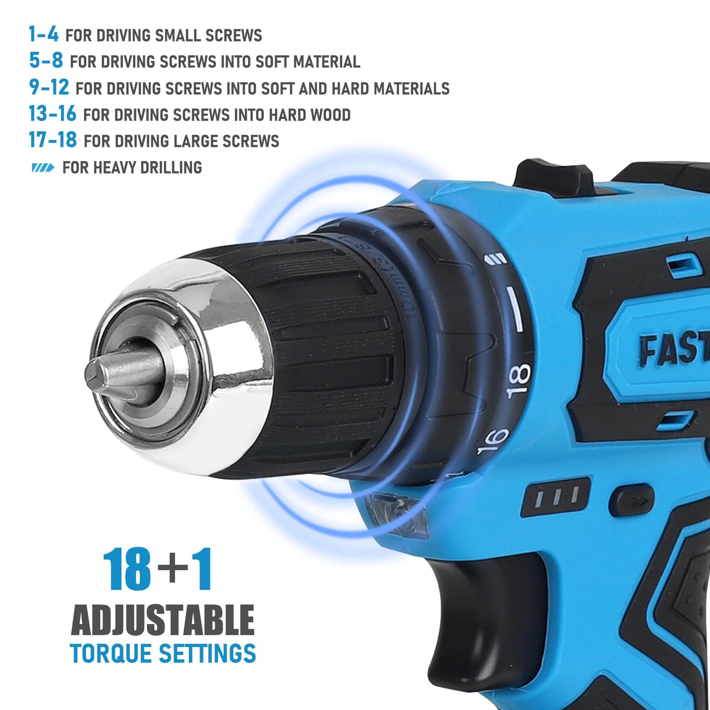 FASTPRO 232-Piece 20V Cordless Lithium-Ion Drill Driver & Home Tool Set, Household Repairing Tool Kit with Drill, 12-Inch Wide Mouth Storage Tool Bag, Green