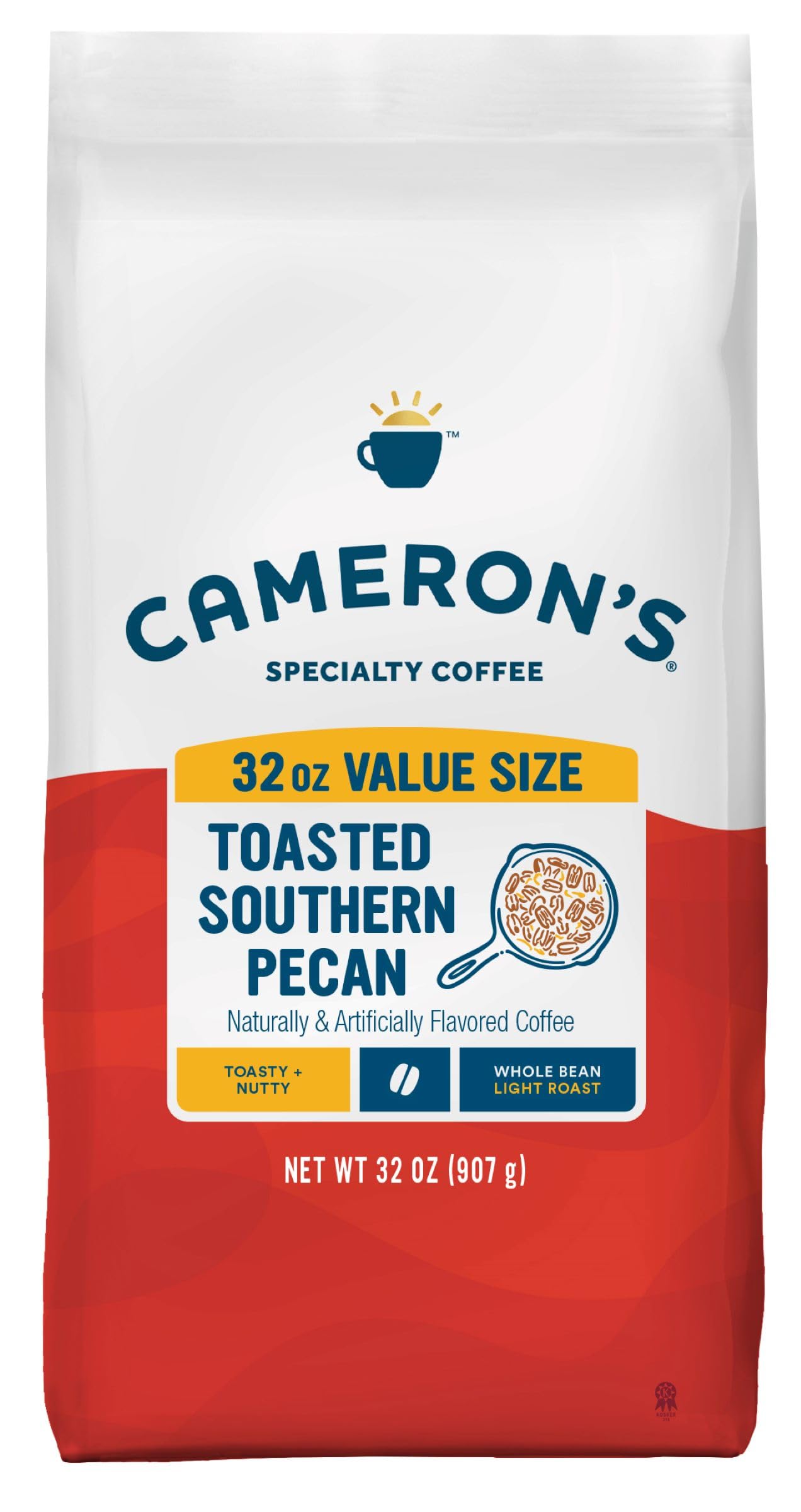 Cameron's Coffee Roasted Whole Bean Coffee, Organic Woods & Water, 4 Pound
