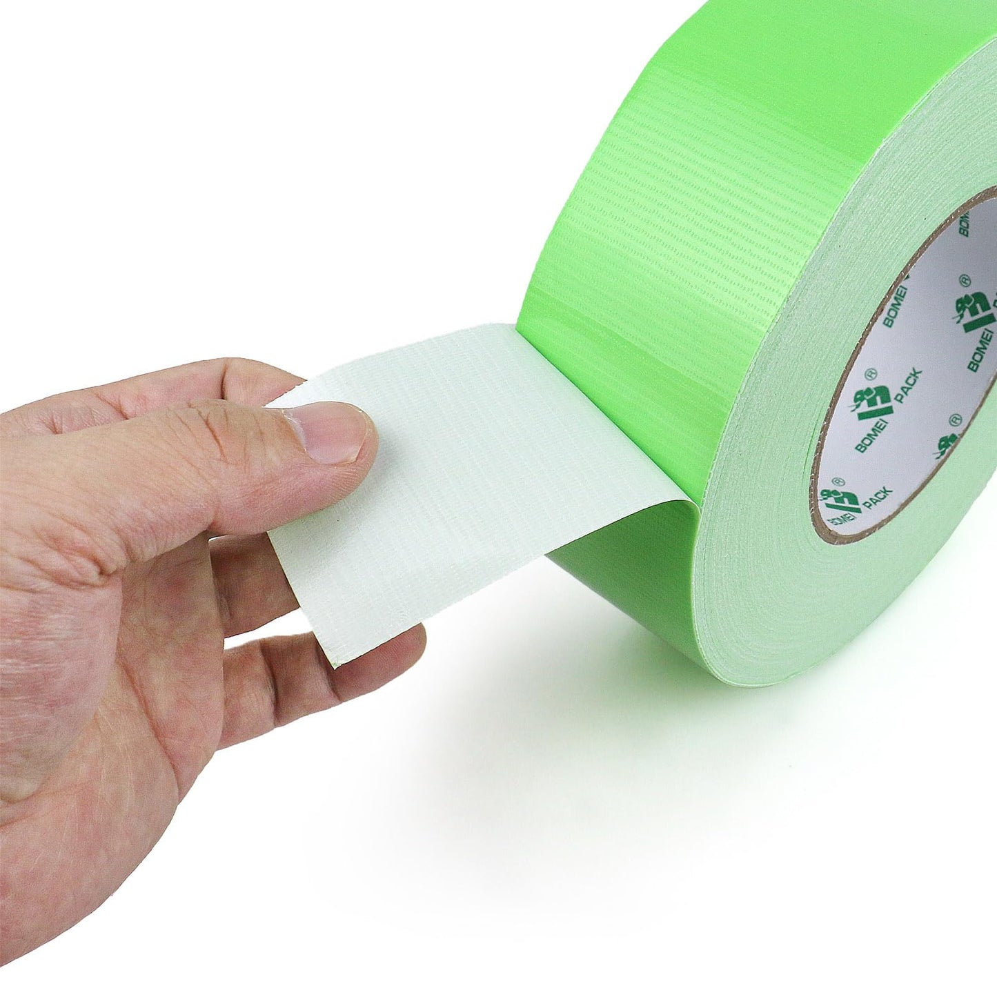 BOMEI PACK Green Duct Tape, 3Rolls Heavy Duty Strong Industrial Color Duct Tape 9mil x 1.88inch x 30yds for Packing and Repairing