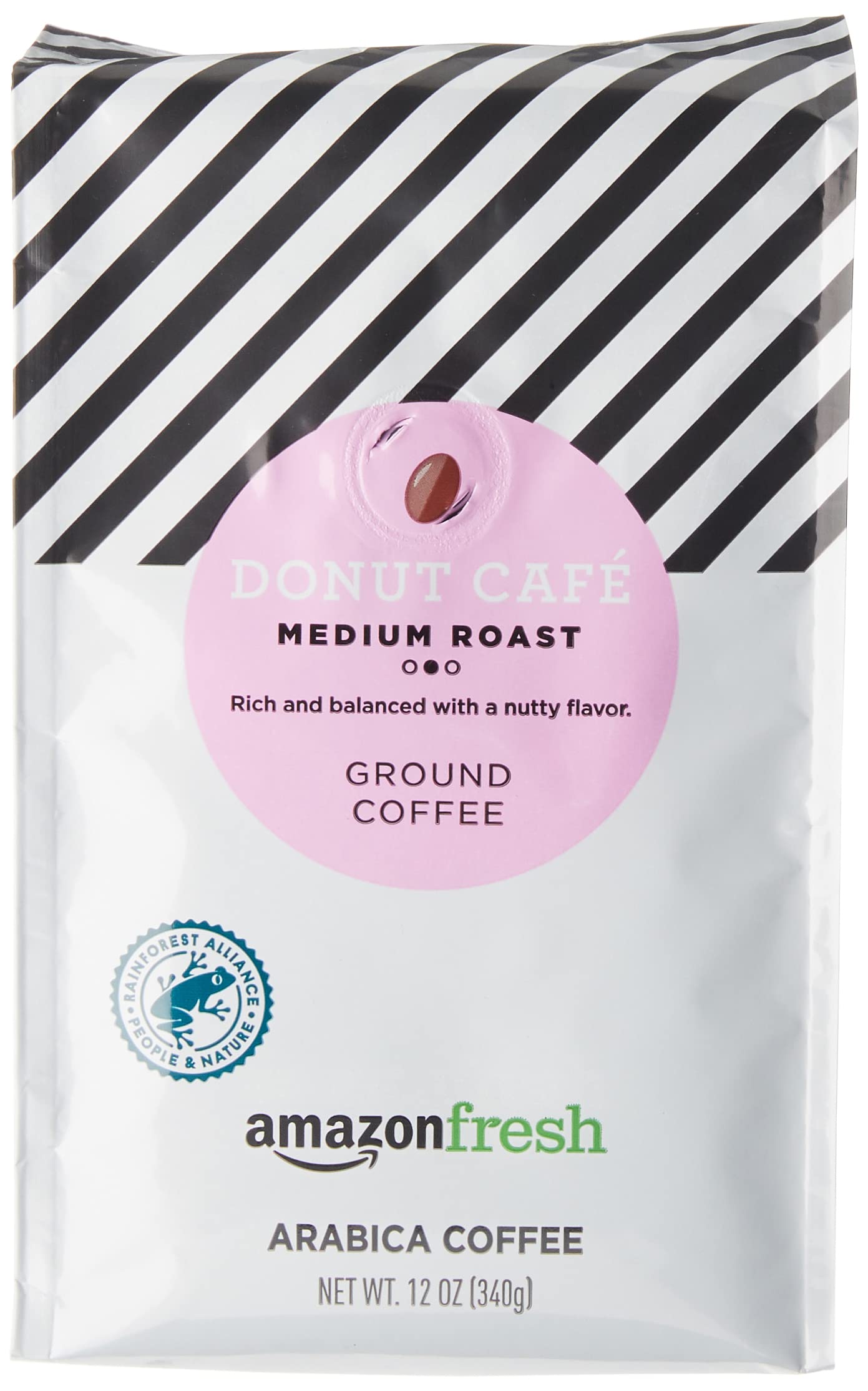Amazon Fresh Direct Trade Nicaragua Ground Coffee, Medium Roast, 12 Ounce (Pack of 3)