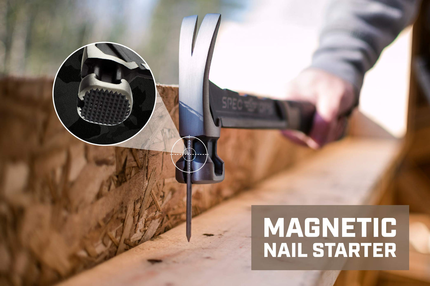 Spec Ops Tools 20 oz Rip Claw Nailing Hammer with Smooth Face, Shock-Absorbing Grip, 3% Donated to Veterans