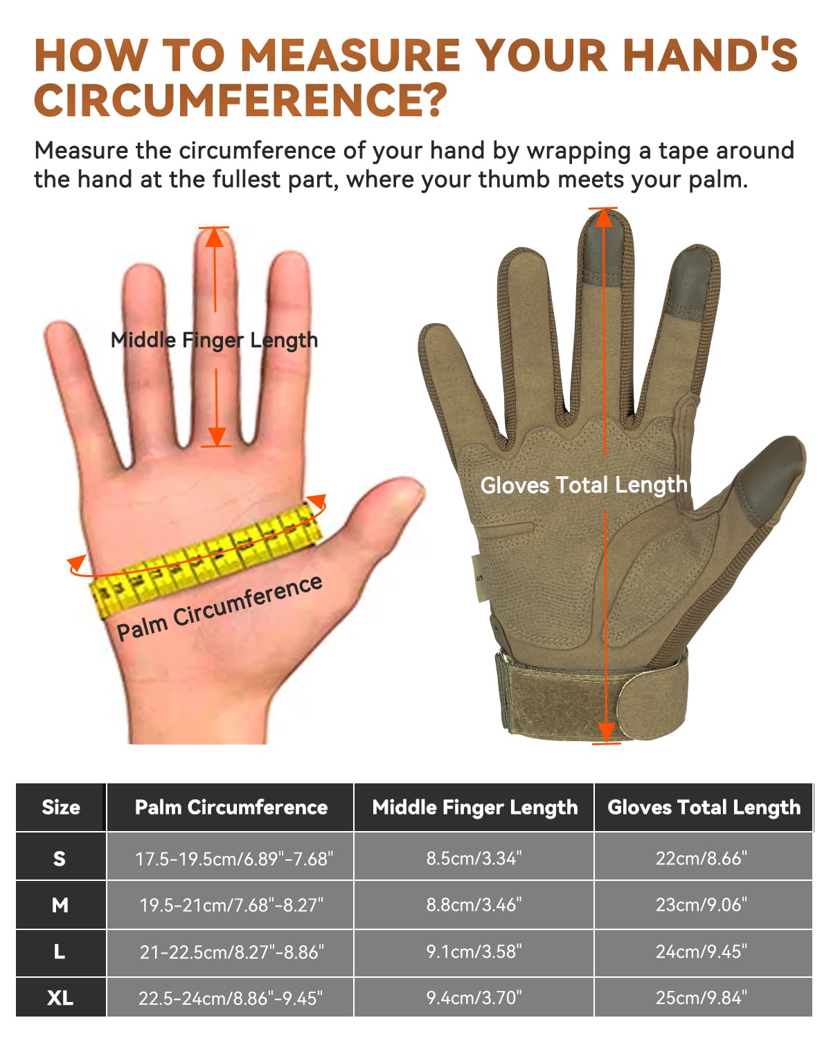 Tactical Gloves for Men, Motorcycle Military Combat Gloves Black Airsoft Gloves Touchscreen for Airsoft Outdoor Hunting Shooting Paintball Work Motorcycling Climbing