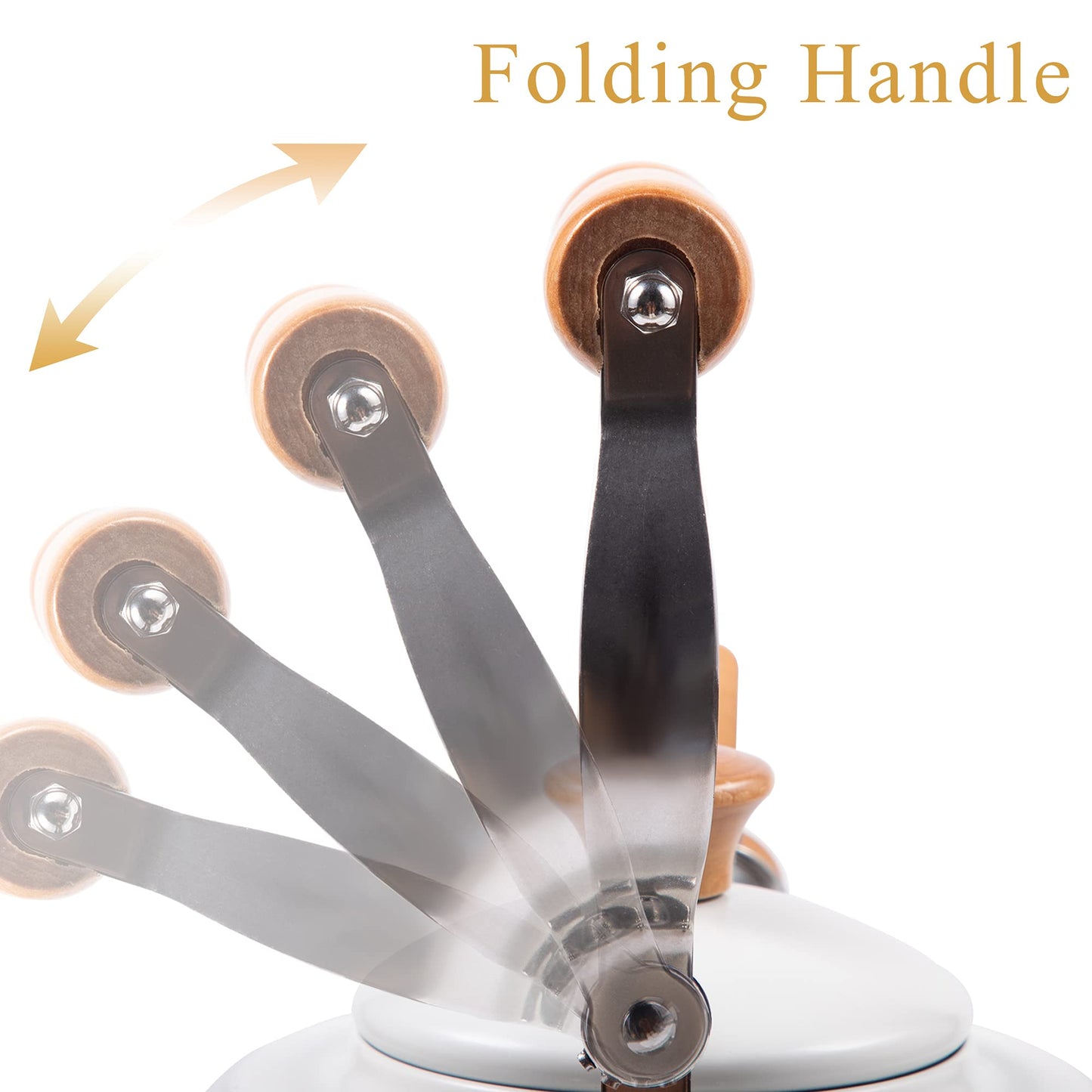 ROCKURWOK Tea Kettle, Tea Pot with Cool Touch Ergonomic Handle, Teapot Food Grade Stainless Steel, Tea Kettle Stovetop, Kettle Teapot, Whistling Tea Kettle, Small Tea Kettle, 1.6 Quart (Green)