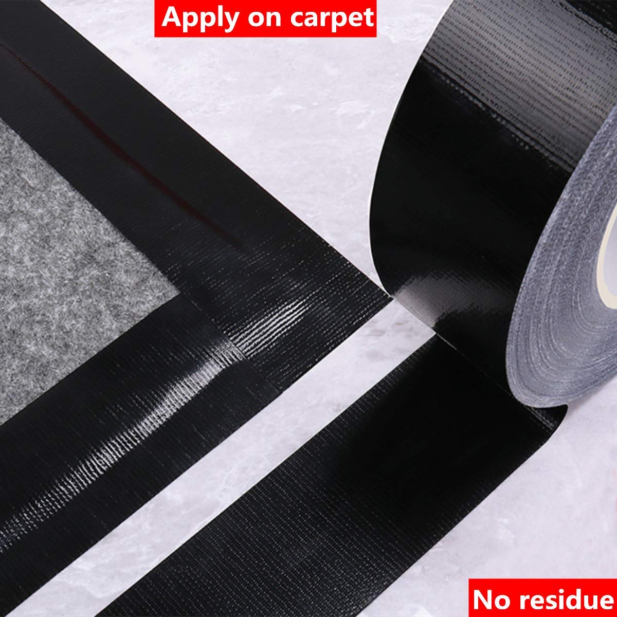 COSIMIXO 5-Pack Black Heavy Duty Duct Tape, 2 inches x 30 Yards, Strong, Flexible, No Residue, All-Weather and Tear by Hand - Bulk Value for Repairs, Industrial, Professional Use