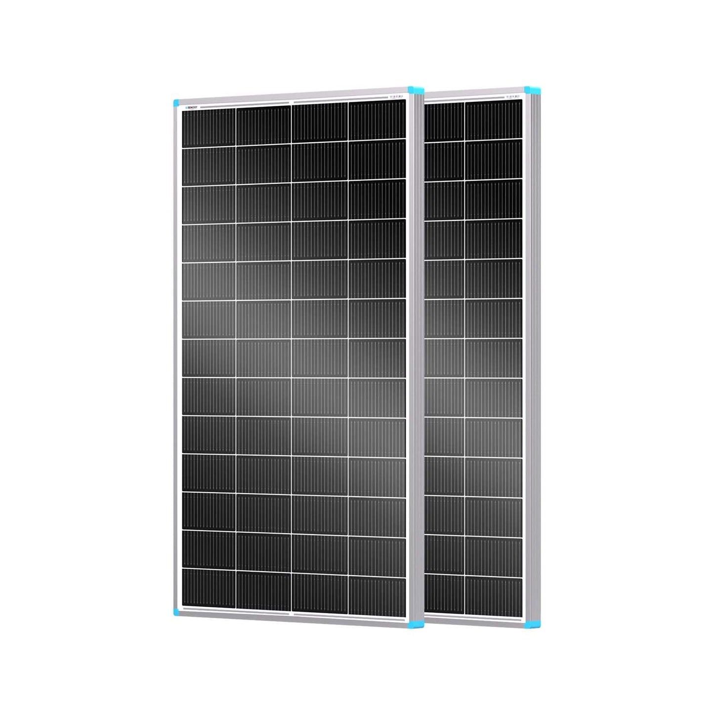 Renogy Solar Panel 100 Watt 12 Volt, High-Efficiency Monocrystalline PV Module Power Charger for RV Marine Rooftop Farm Battery and Other Off-Grid Applications, RNG-100D-SS, Single 100W