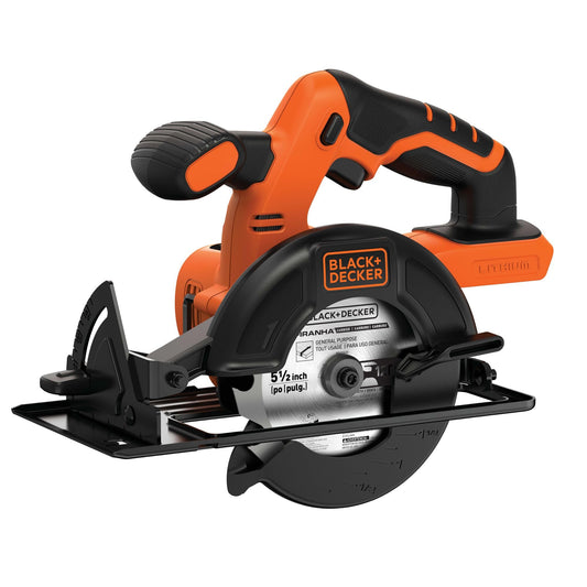 BLACK+DECKER 20V 5-1/2" Cordless Circular Saw, Bare Tool Only (BDCCS20B)
