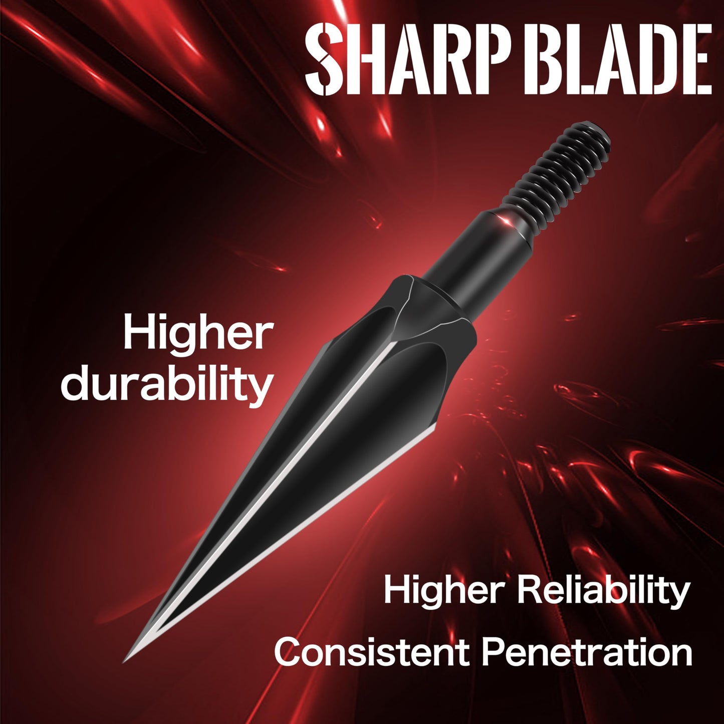 SUNYA Broadheads 100/120/125/150 Grain Traditional Archery Arrow Tips for Compound, Recurve Bow & Crossbow, Pack of 12