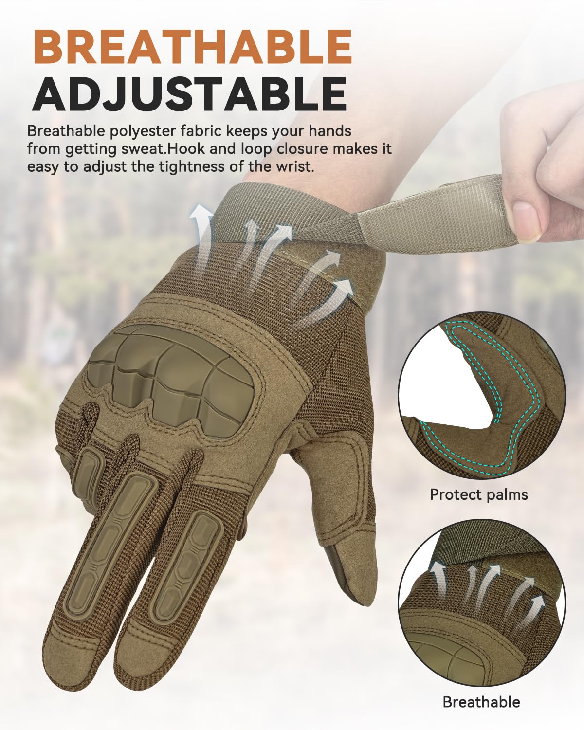 Tactical Gloves for Men, Motorcycle Military Combat Gloves Black Airsoft Gloves Touchscreen for Airsoft Outdoor Hunting Shooting Paintball Work Motorcycling Climbing