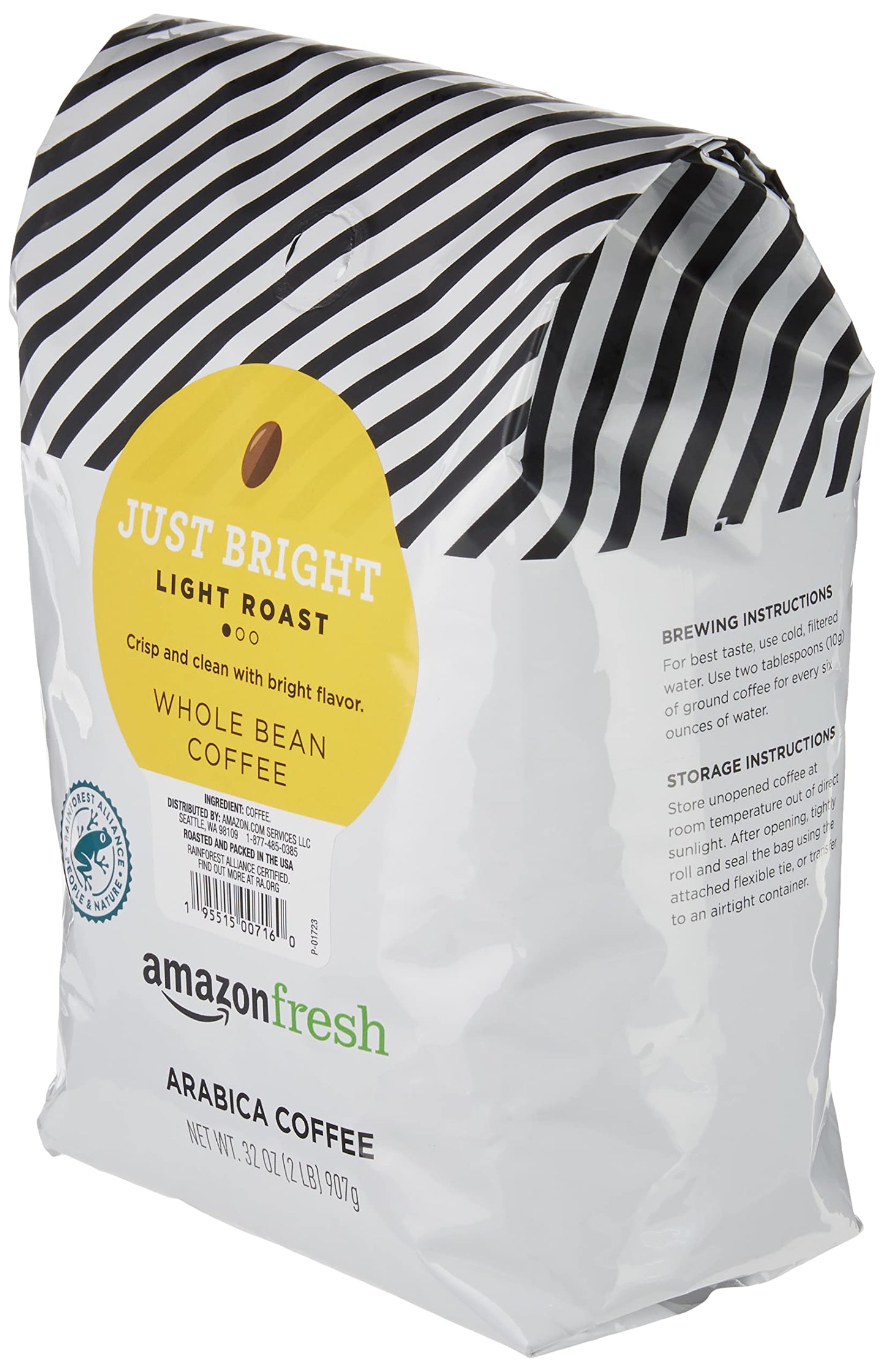 Amazon Fresh, Colombia Whole Bean Coffee Medium Roast, 32 Oz