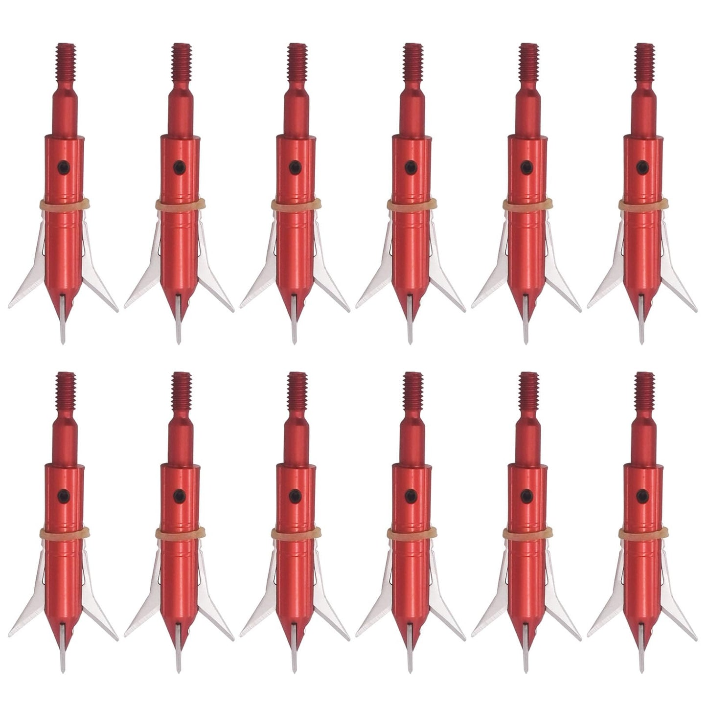 Stainless Steel Hunting Archery Broadheads Blades Grain Screw-in Arrow Heads Tips Compatible with Traditional Bows Archery Broad Crossbow Recurve6