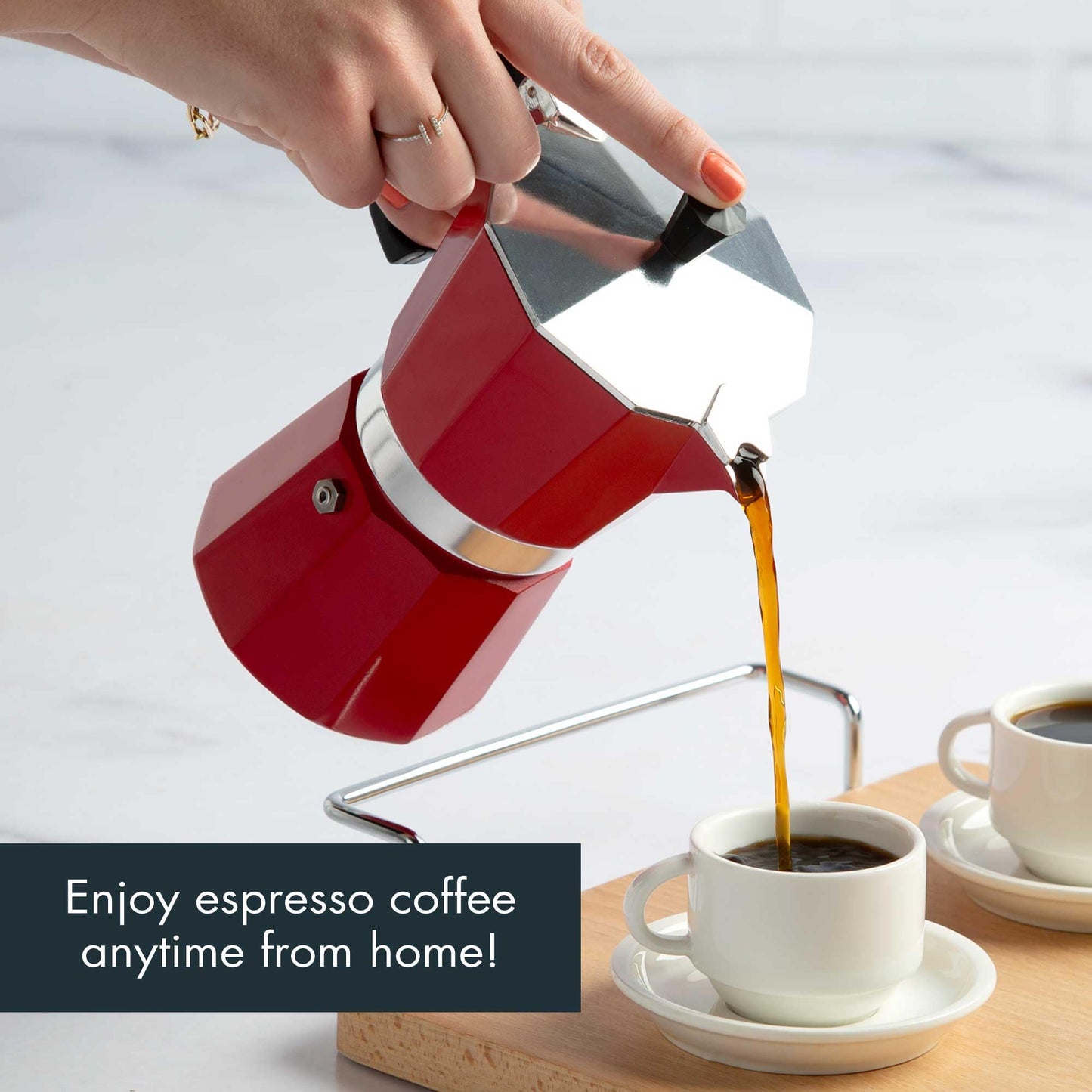 Primula Classic Stovetop Espresso and Coffee Maker, Moka Pot for Italian and Cuban Café Brewing, Greca Coffee Maker, Cafeteras, 12 Espresso Cups, Silver