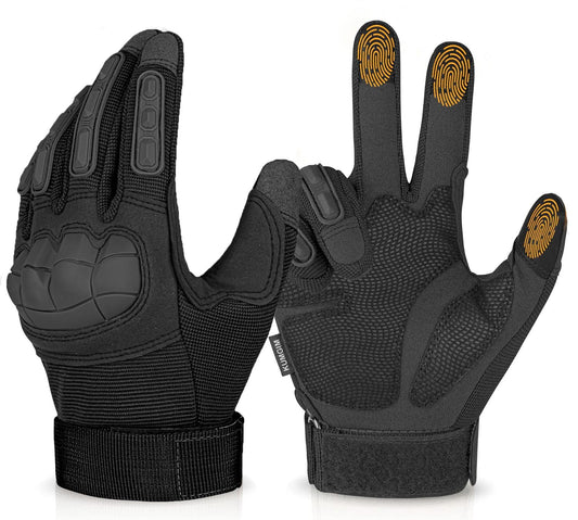 Tactical Gloves for Men, Motorcycle Military Combat Gloves Black Airsoft Gloves Touchscreen for Airsoft Outdoor Hunting Shooting Paintball Work Motorcycling Climbing