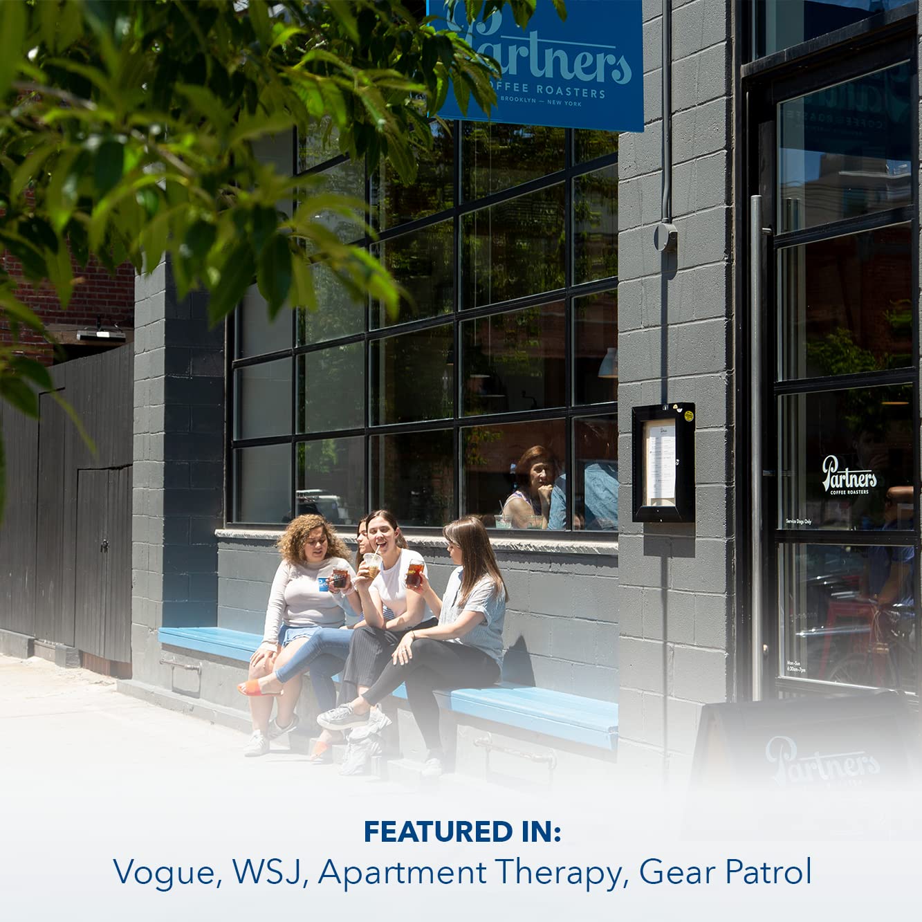 PARTNERS COFFEE ROASTERS - Whole Bean Coffee (Flatiron - Espresso, Medium-Dark Roast) 12oz - Classic Blend, Tastes Like Home - Dark Chocolate, Praline, Dates - Coffee Beans - Roasted in New York City