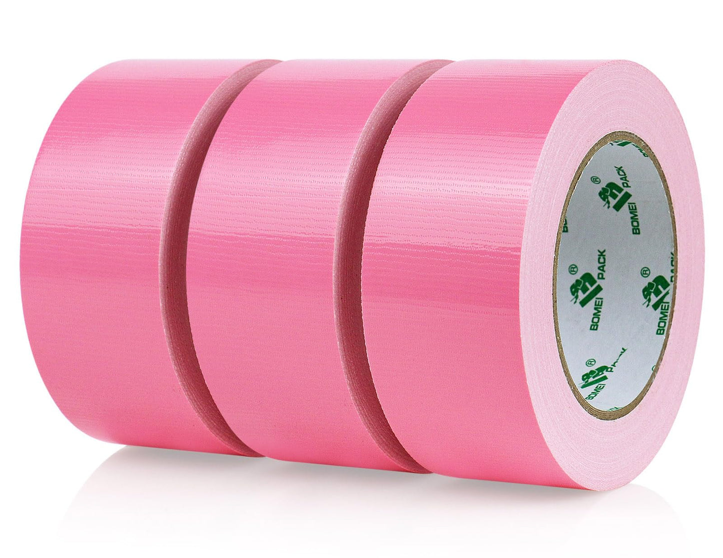 BOMEI PACK Green Duct Tape, 3Rolls Heavy Duty Strong Industrial Color Duct Tape 9mil x 1.88inch x 30yds for Packing and Repairing