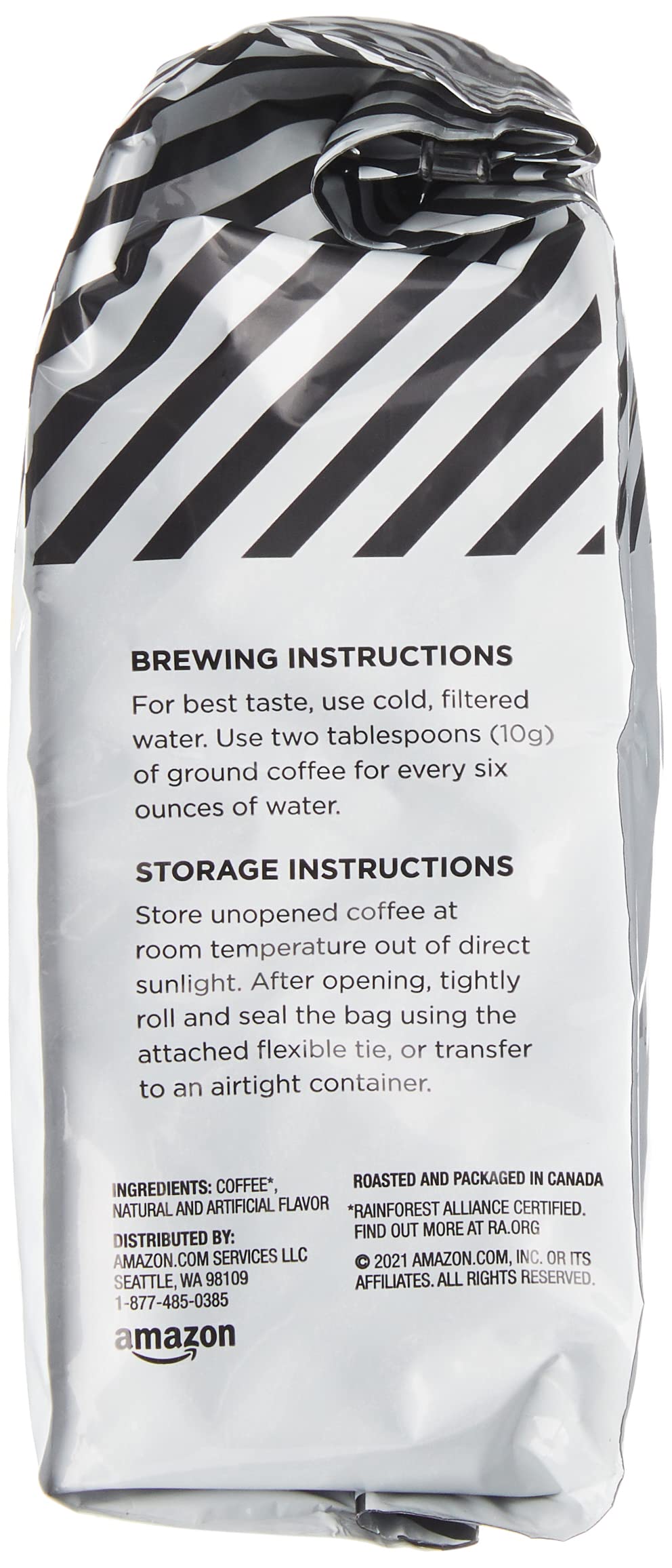 Amazon Fresh Direct Trade Nicaragua Ground Coffee, Medium Roast, 12 Ounce (Pack of 3)