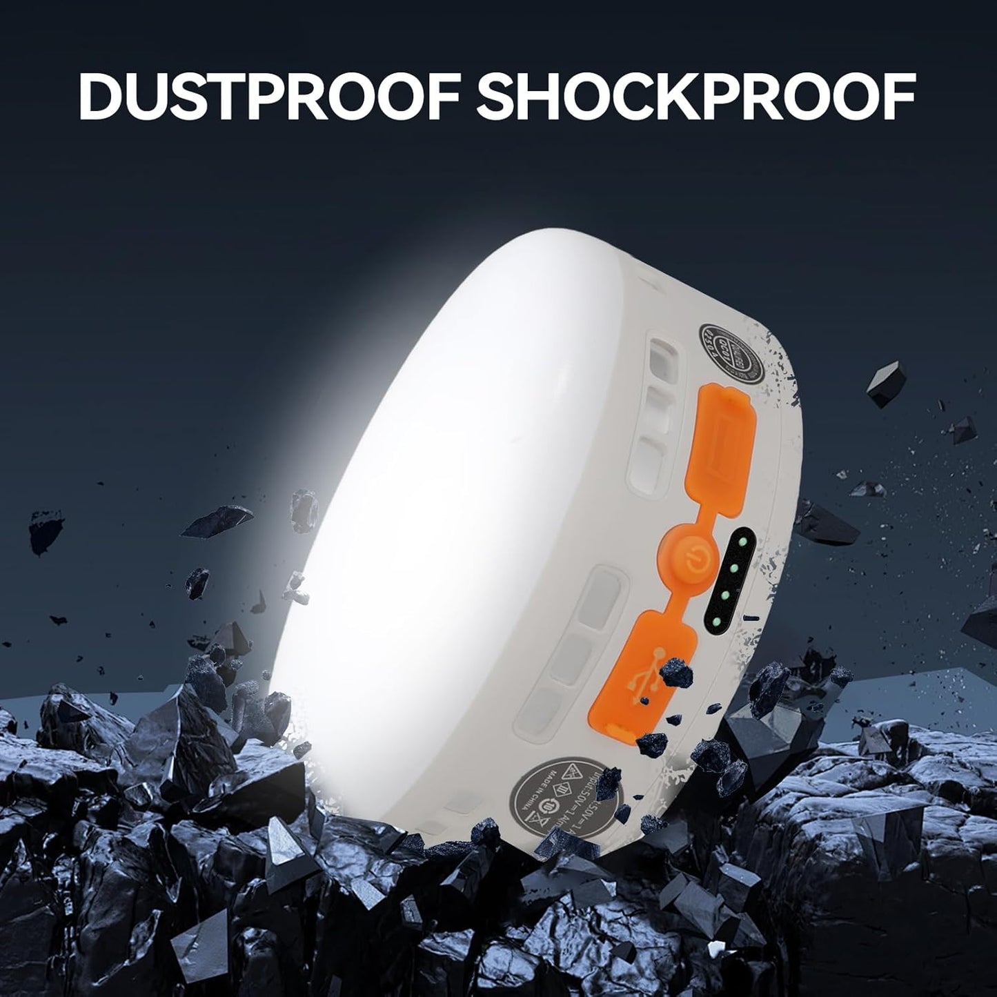 LED Camping Light, Rechargeable & Portable, 800LM,3 Light Modes,4800mAh Power Bank,with Magnet Base,IPX4 Waterproof,Electric Lantern Flashlight for 【Camping/Hiking/Fishing/Car Repairing/Emergency】