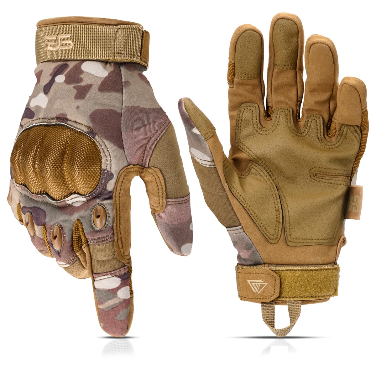 Glove Station - Tactical Shooting Hard Knuckle Gloves for Men and Woman with Touchscreen Fingers - Durable and Comfortable Hand-Gear for Outdoor Work Shooting and Hunting
