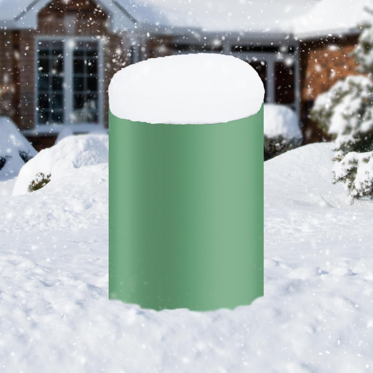 55 Gallon Rain Barrel Cover 420D Water Storage Barrel Cover Oxford Cloth 25 x 37 Inch Outdoor Waterproof Rain Snow Bucket Cover with Drawstring, UV Protection, Anti Dust (Black)