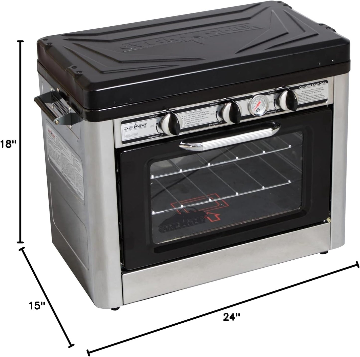 Camp Chef Outdoor Oven - Outdoor Oven for Camping Gear & Outdoor Cooking - Internal Dimensions 11" L x 16" W x 9" H