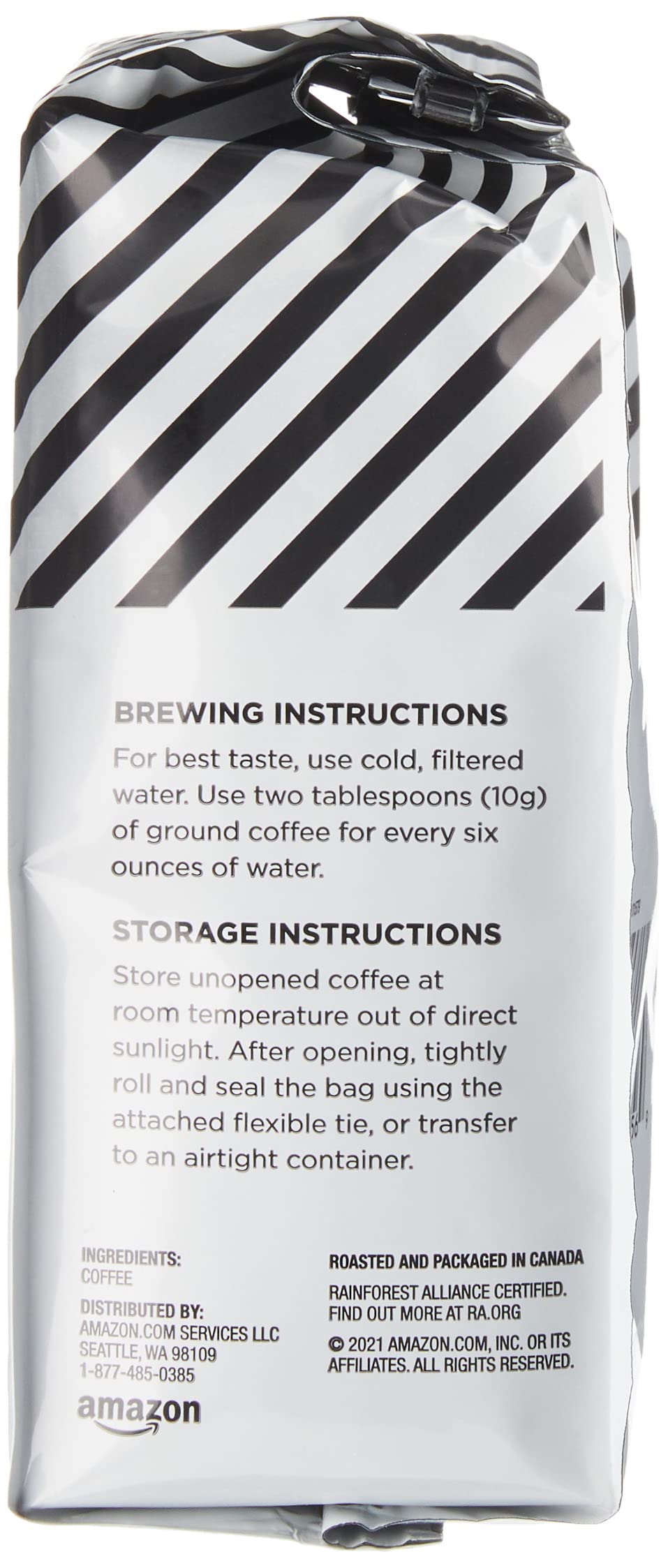 Amazon Fresh Direct Trade Nicaragua Ground Coffee, Medium Roast, 12 Ounce (Pack of 3)