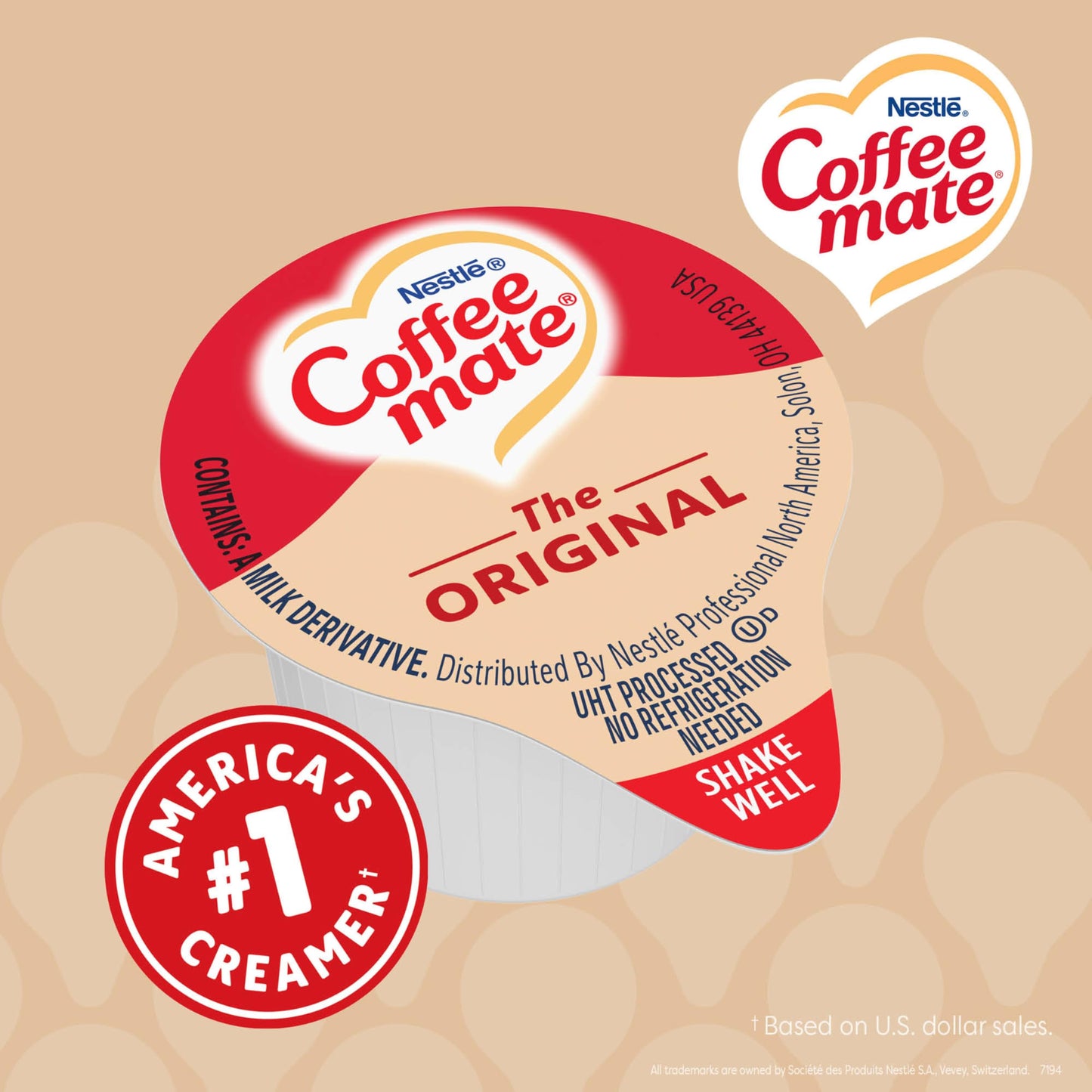 Nestle Coffee mate Coffee Creamer, French Vanilla, Liquid Creamer Singles, Non Dairy, No Refrigeration, 0.375 fl oz Tubs (Pack of 180)