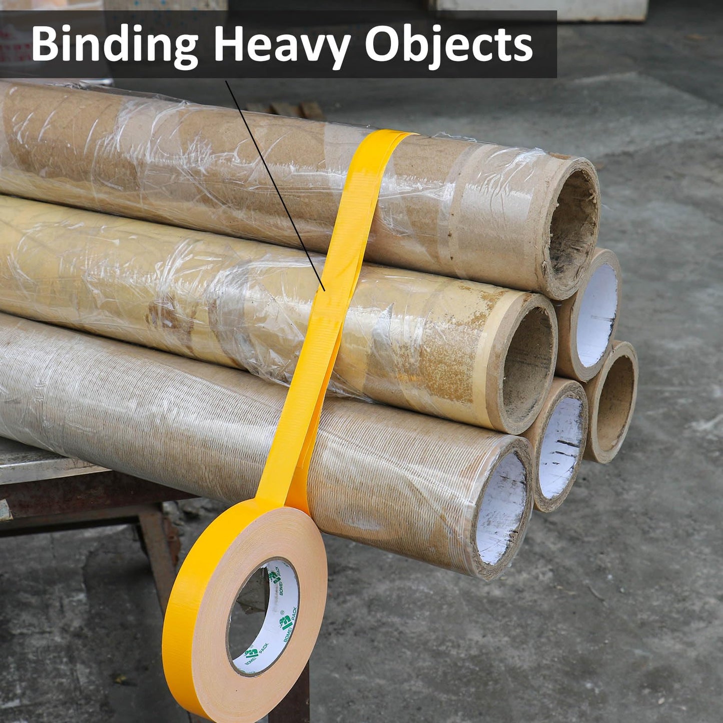 BOMEI PACK Green Duct Tape, 3Rolls Heavy Duty Strong Industrial Color Duct Tape 9mil x 1.88inch x 30yds for Packing and Repairing