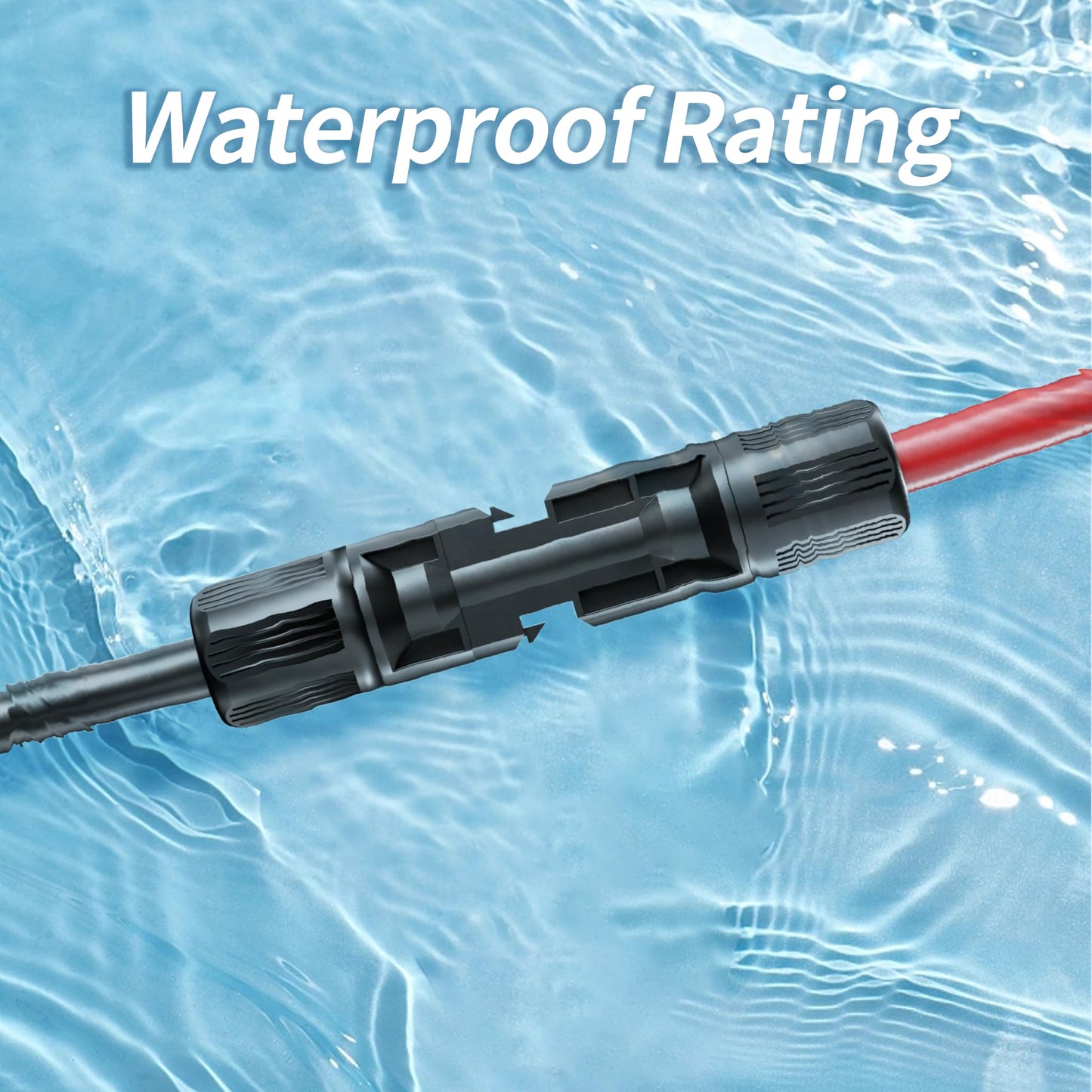 10AWG Solar Cable with Pair of Connectors Solar Panel Adaptor Kit Tool, Extension Cable,10 Gauge Wire,Red and Black(20FT Red + 20FT Black)