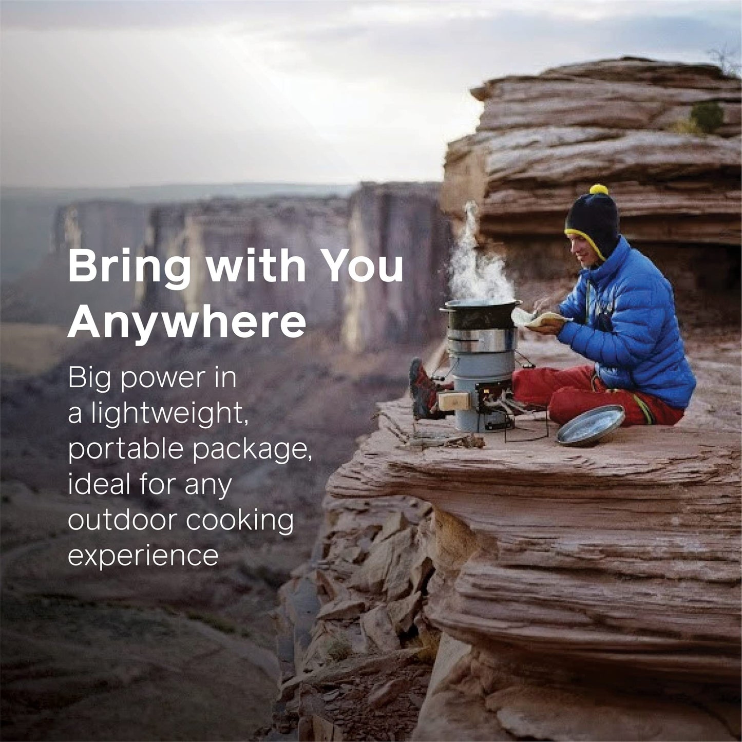 Rocket Stove Heavy Duty Portable Camp Stove for Outdoor Cooking