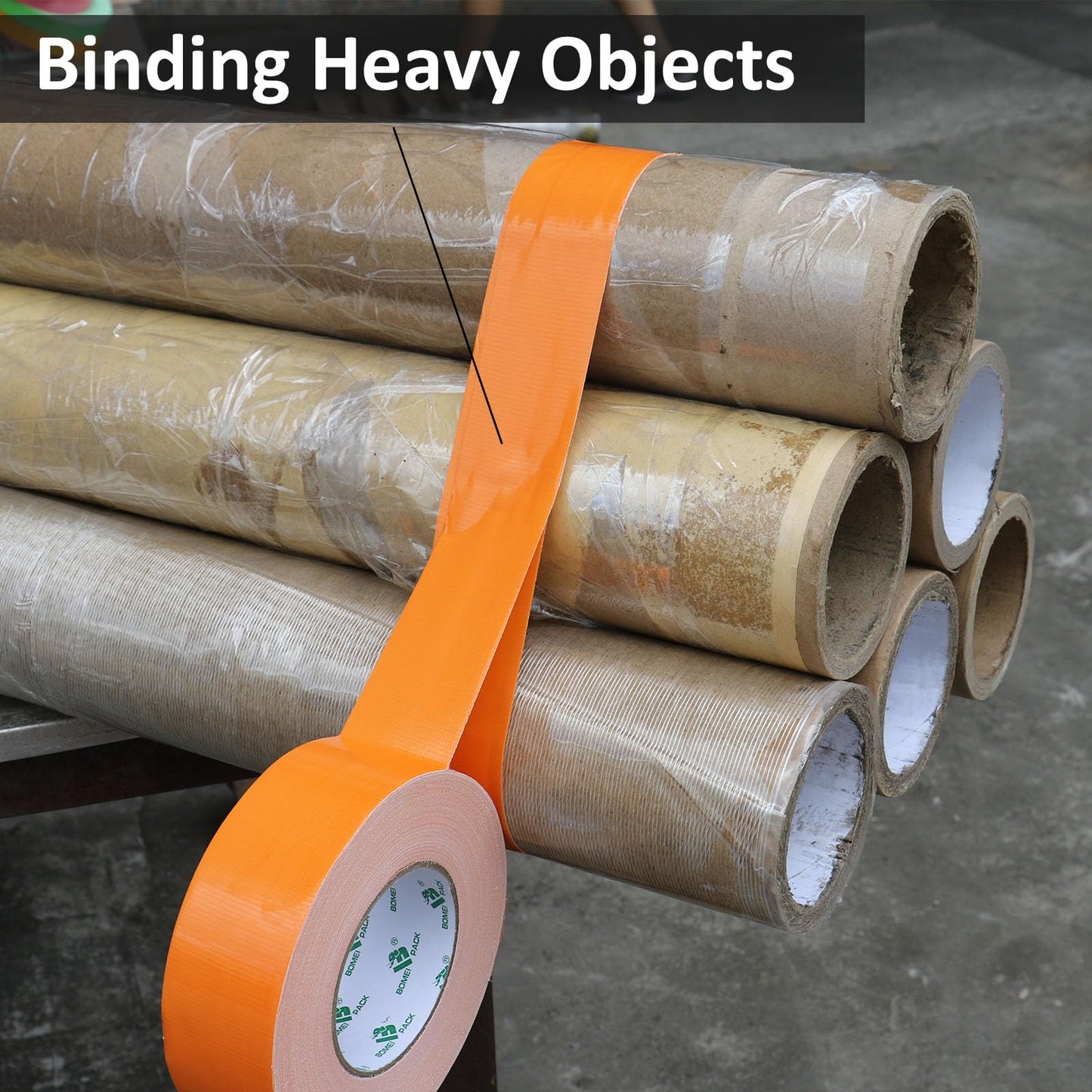 BOMEI PACK Green Duct Tape, 3Rolls Heavy Duty Strong Industrial Color Duct Tape 9mil x 1.88inch x 30yds for Packing and Repairing