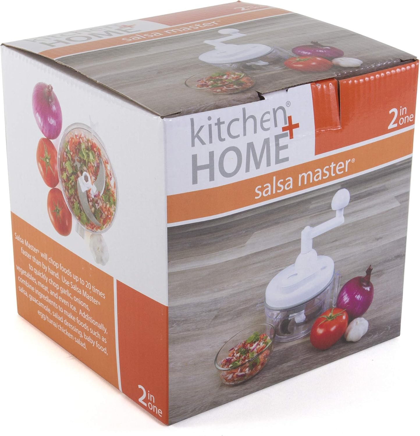 Salsa Maker, Food Chopper, Mixer and Blender - Salsa Master Manual Food Processor