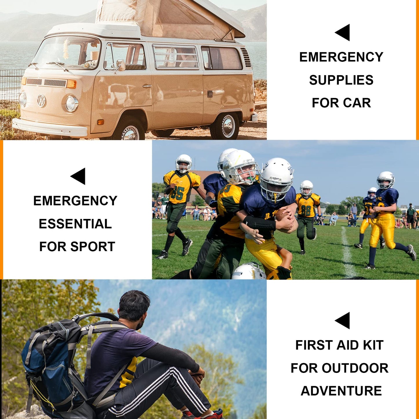 Travel-First Aid-Kit Car-Home 300PCS Survival-Kit Outdoor-Adventure - Small Portable Red Emergency Essential Sets Office Hiking Camping Business Public Must Have First Aid Gear Equipment 1st Aid