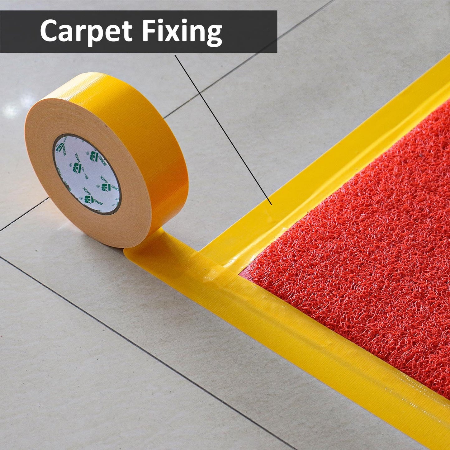 BOMEI PACK Green Duct Tape, 3Rolls Heavy Duty Strong Industrial Color Duct Tape 9mil x 1.88inch x 30yds for Packing and Repairing