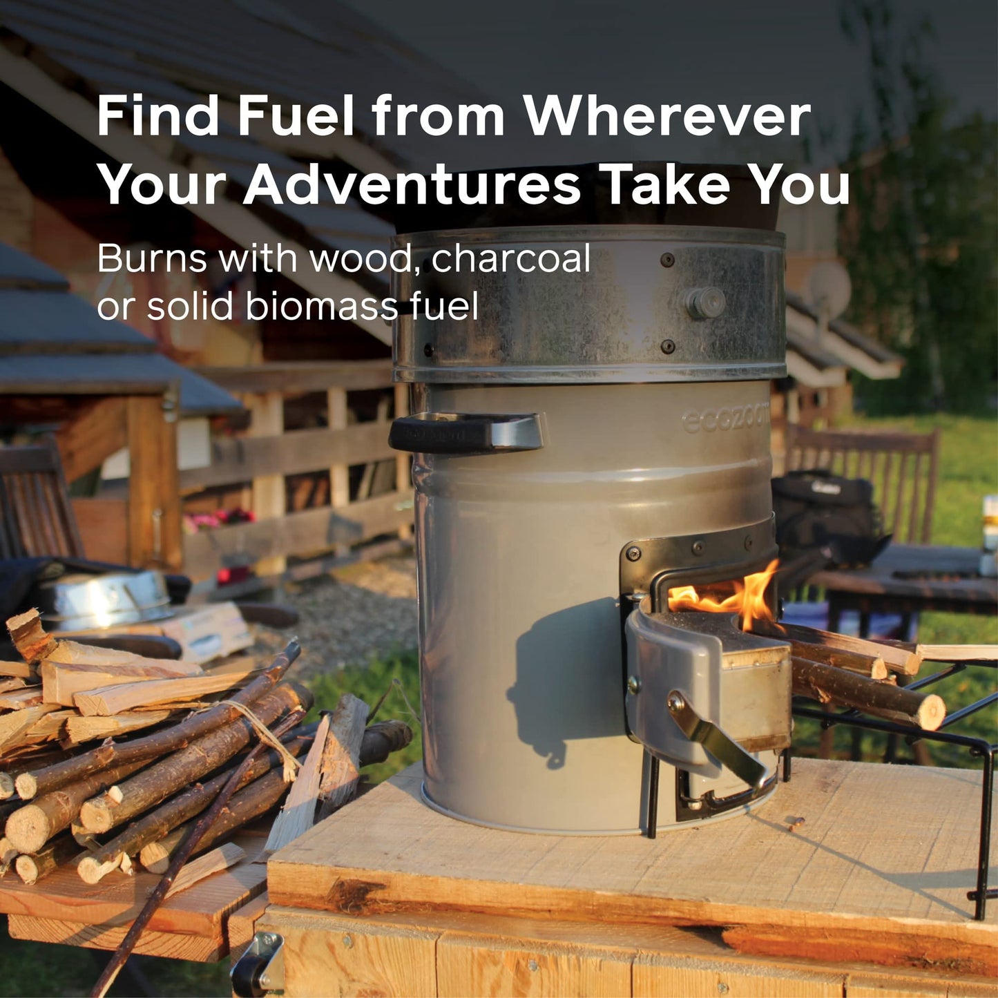 Rocket Stove Heavy Duty Portable Camp Stove for Outdoor Cooking