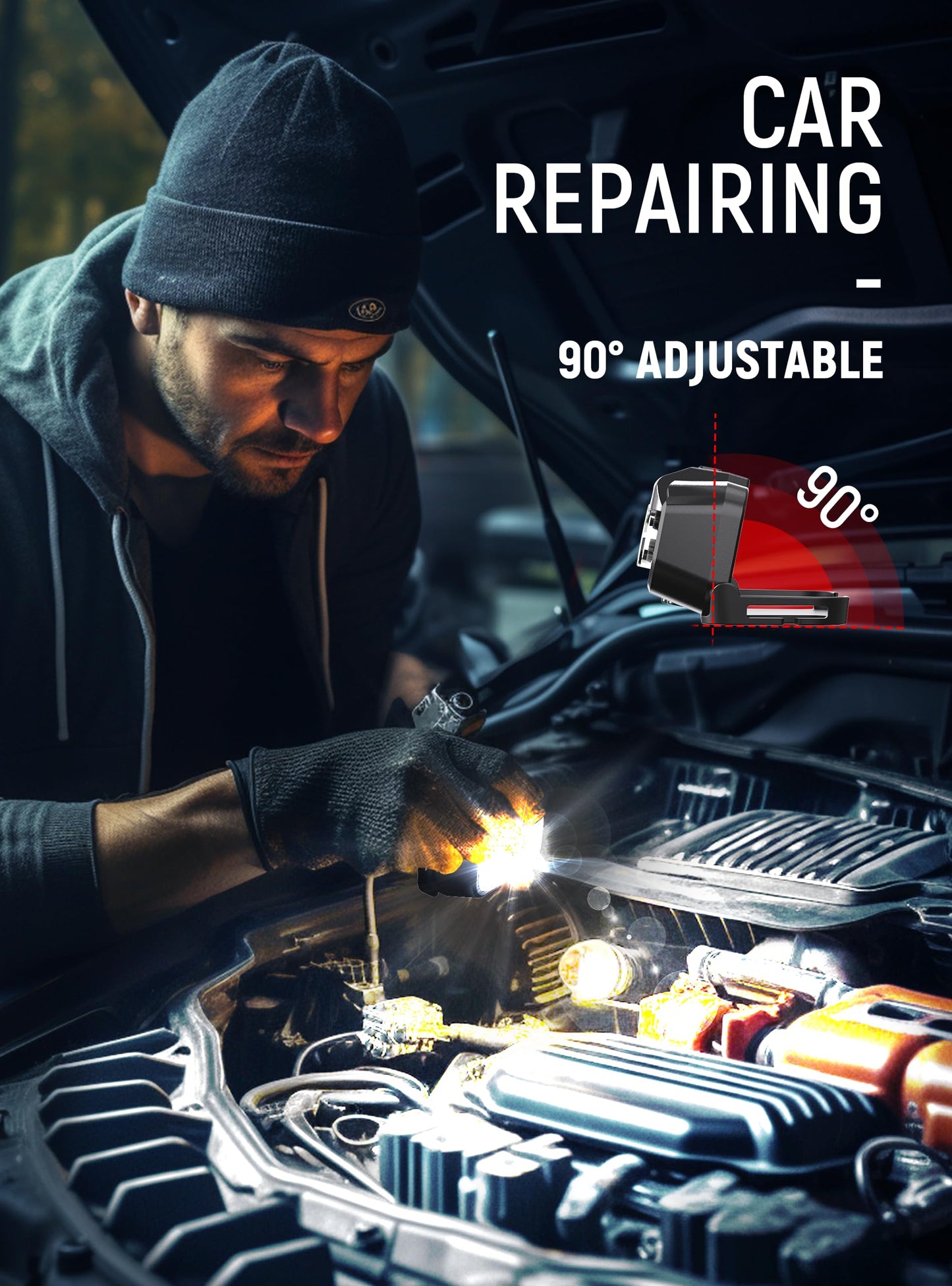 Headlamp Rechargeable, 2 Pack 1300 Lumen Ultra-Light Bright Head Lamp with White Red Green, 14 Modes Adjustable Waterproof Motion Sensor Headlight for Outdoor Camping Running Cycling Hiking