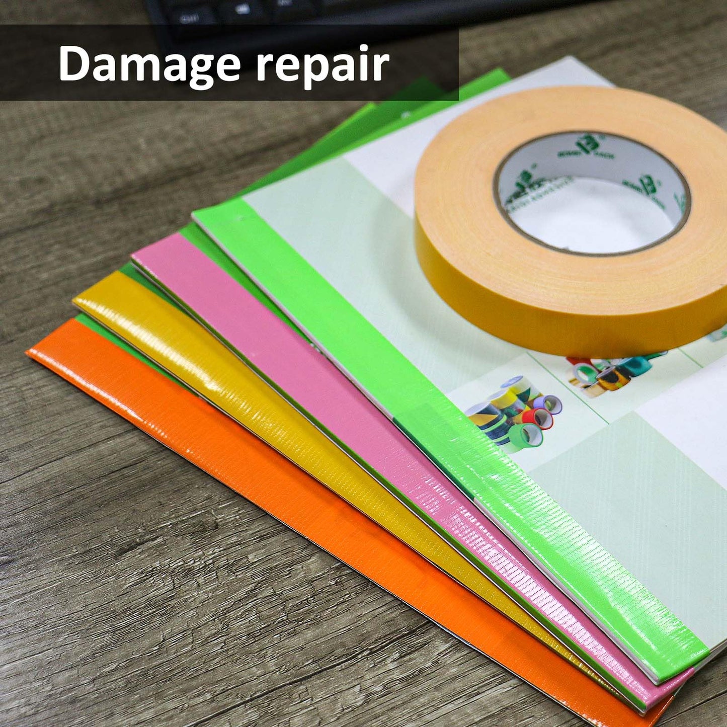 BOMEI PACK Green Duct Tape, 3Rolls Heavy Duty Strong Industrial Color Duct Tape 9mil x 1.88inch x 30yds for Packing and Repairing