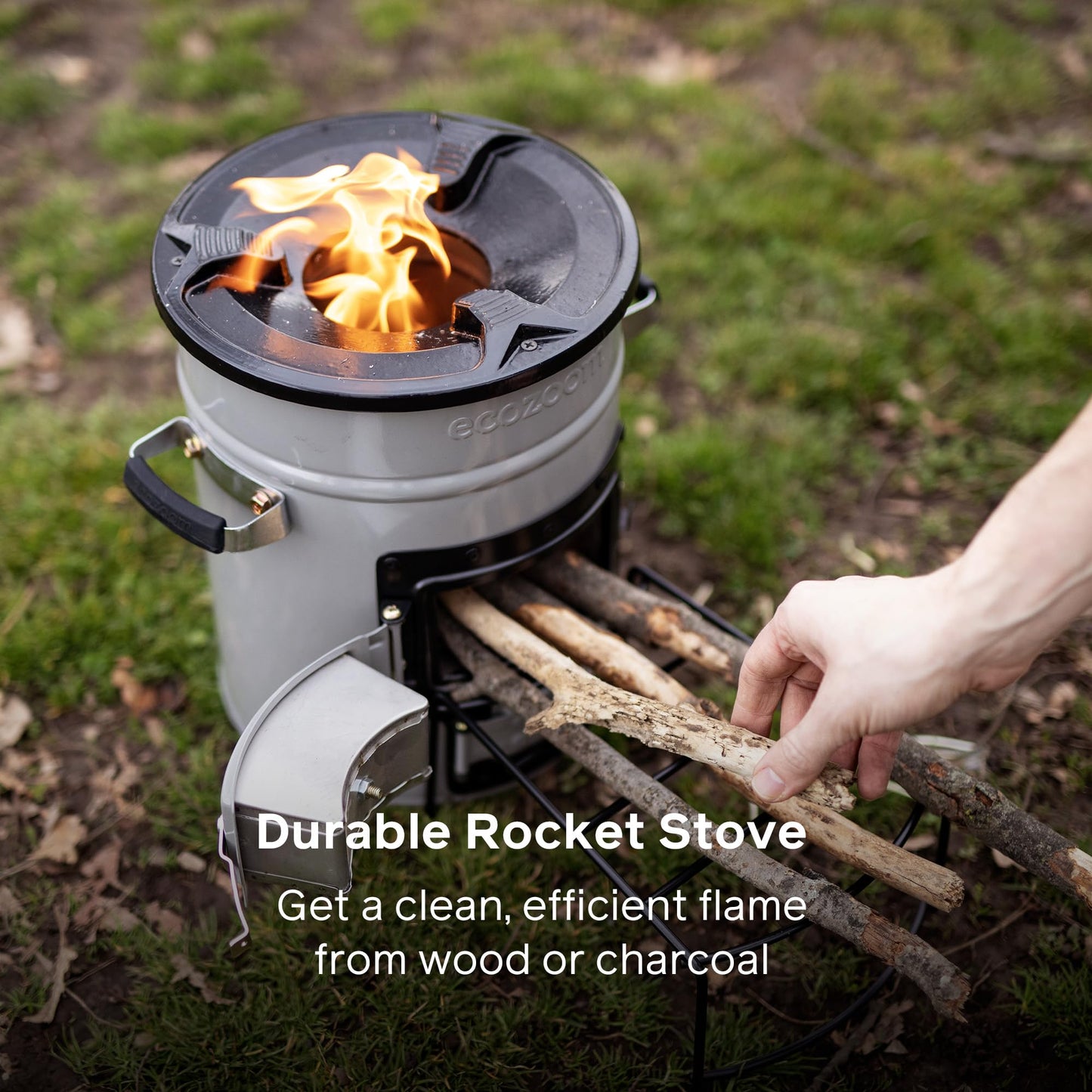 Rocket Stove Heavy Duty Portable Camp Stove for Outdoor Cooking