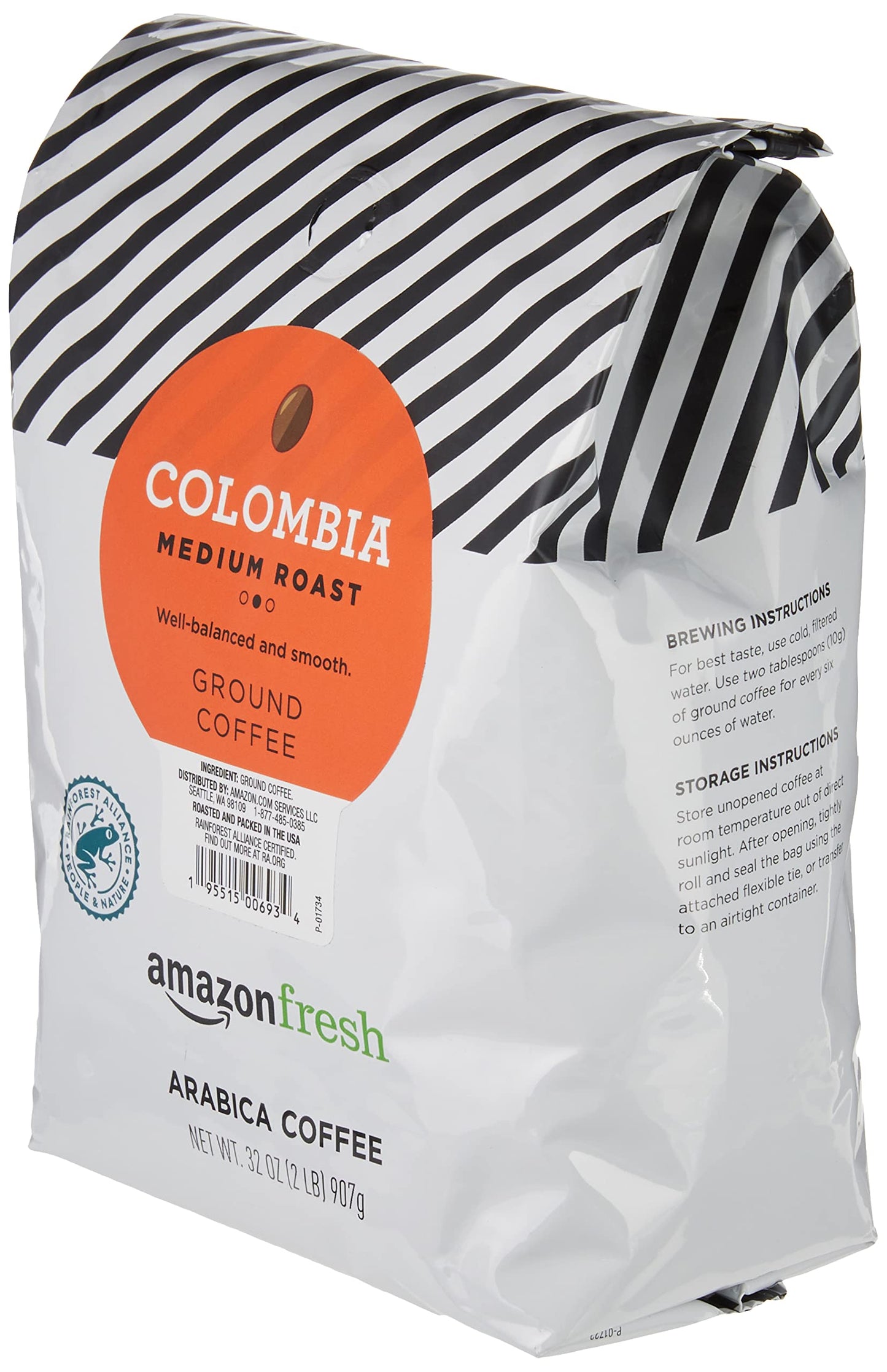 Amazon Fresh Direct Trade Nicaragua Ground Coffee, Medium Roast, 12 Ounce (Pack of 3)