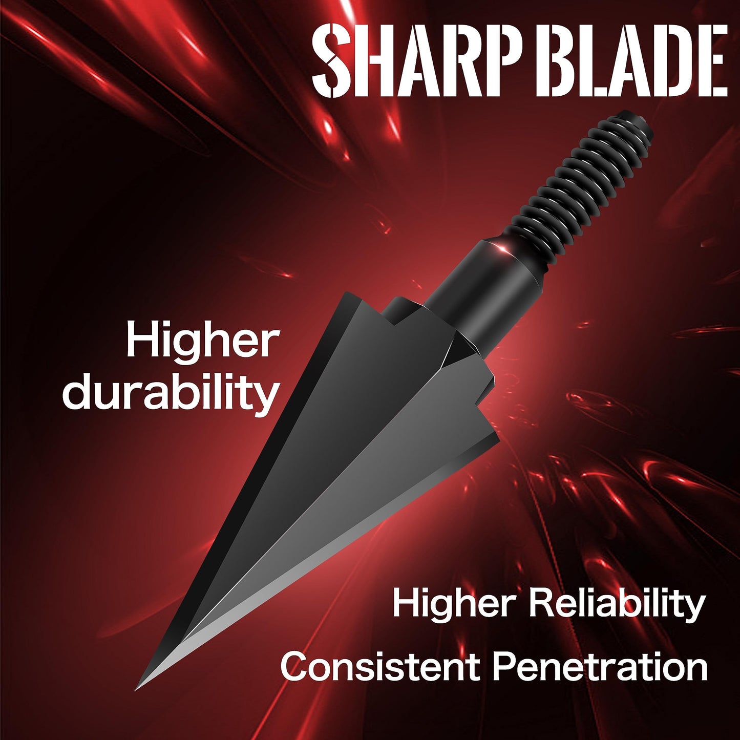 SUNYA Broadheads 100/120/125/150 Grain Traditional Archery Arrow Tips for Compound, Recurve Bow & Crossbow, Pack of 12