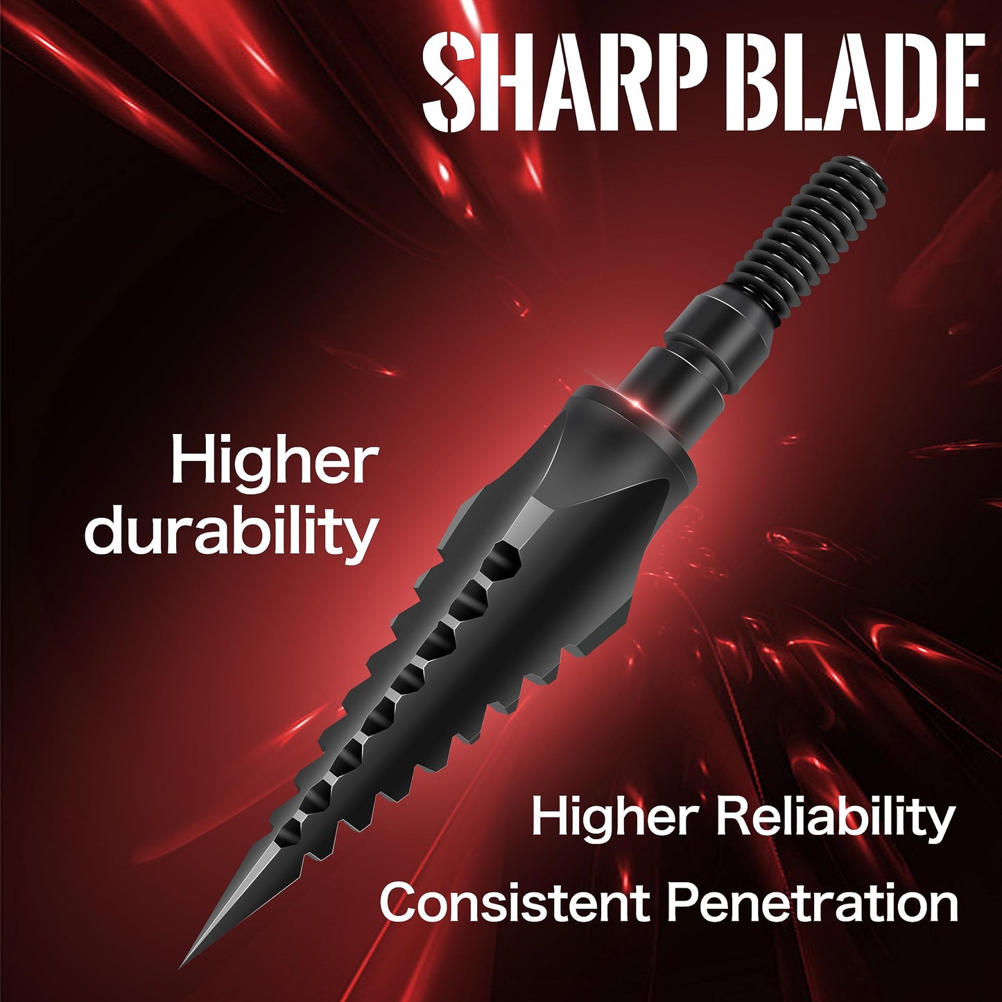 SUNYA Broadheads 100/120/125/150 Grain Traditional Archery Arrow Tips for Compound, Recurve Bow & Crossbow, Pack of 12