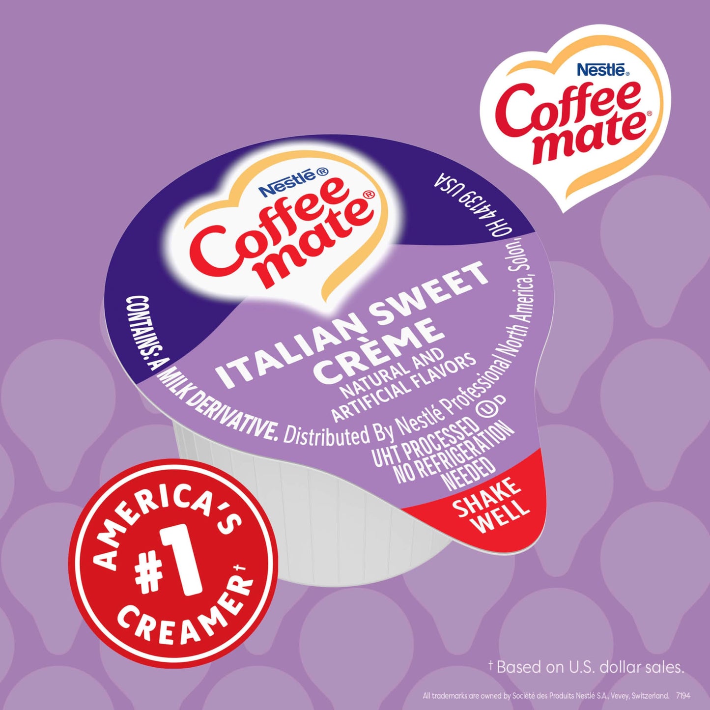 Nestle Coffee mate Coffee Creamer, French Vanilla, Liquid Creamer Singles, Non Dairy, No Refrigeration, 0.375 fl oz Tubs (Pack of 180)