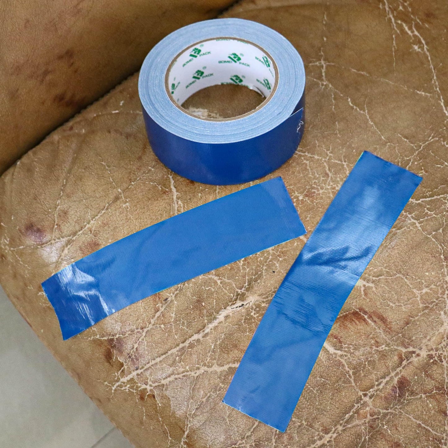 BOMEI PACK Green Duct Tape, 3Rolls Heavy Duty Strong Industrial Color Duct Tape 9mil x 1.88inch x 30yds for Packing and Repairing