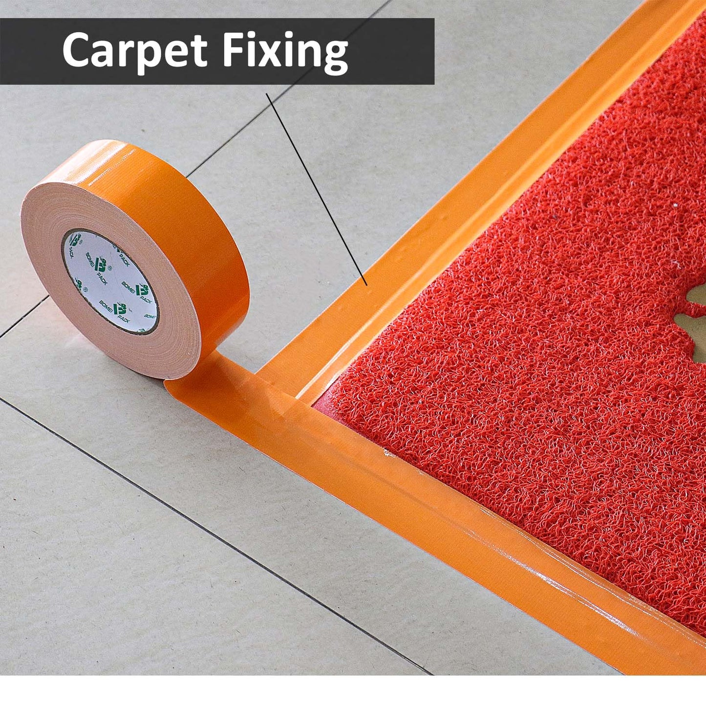 BOMEI PACK Green Duct Tape, 3Rolls Heavy Duty Strong Industrial Color Duct Tape 9mil x 1.88inch x 30yds for Packing and Repairing