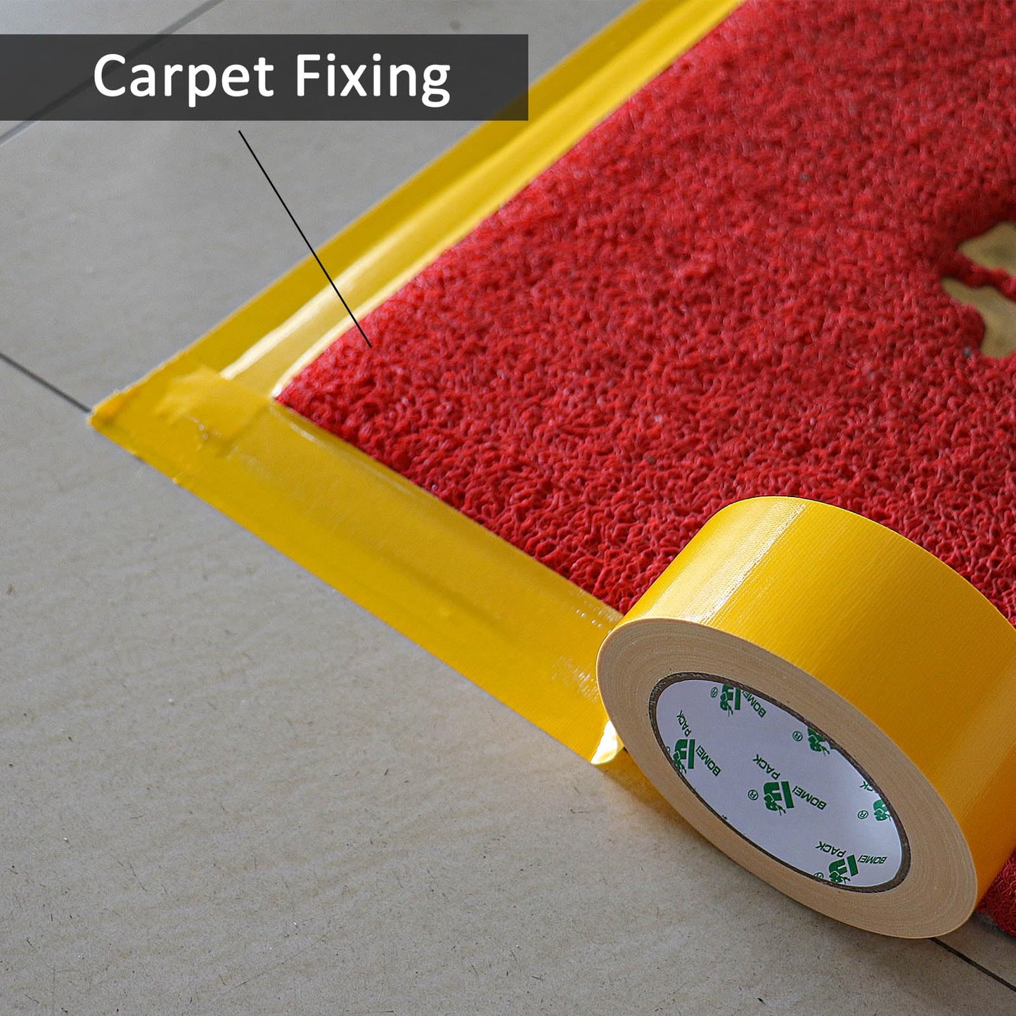 BOMEI PACK Green Duct Tape, 3Rolls Heavy Duty Strong Industrial Color Duct Tape 9mil x 1.88inch x 30yds for Packing and Repairing