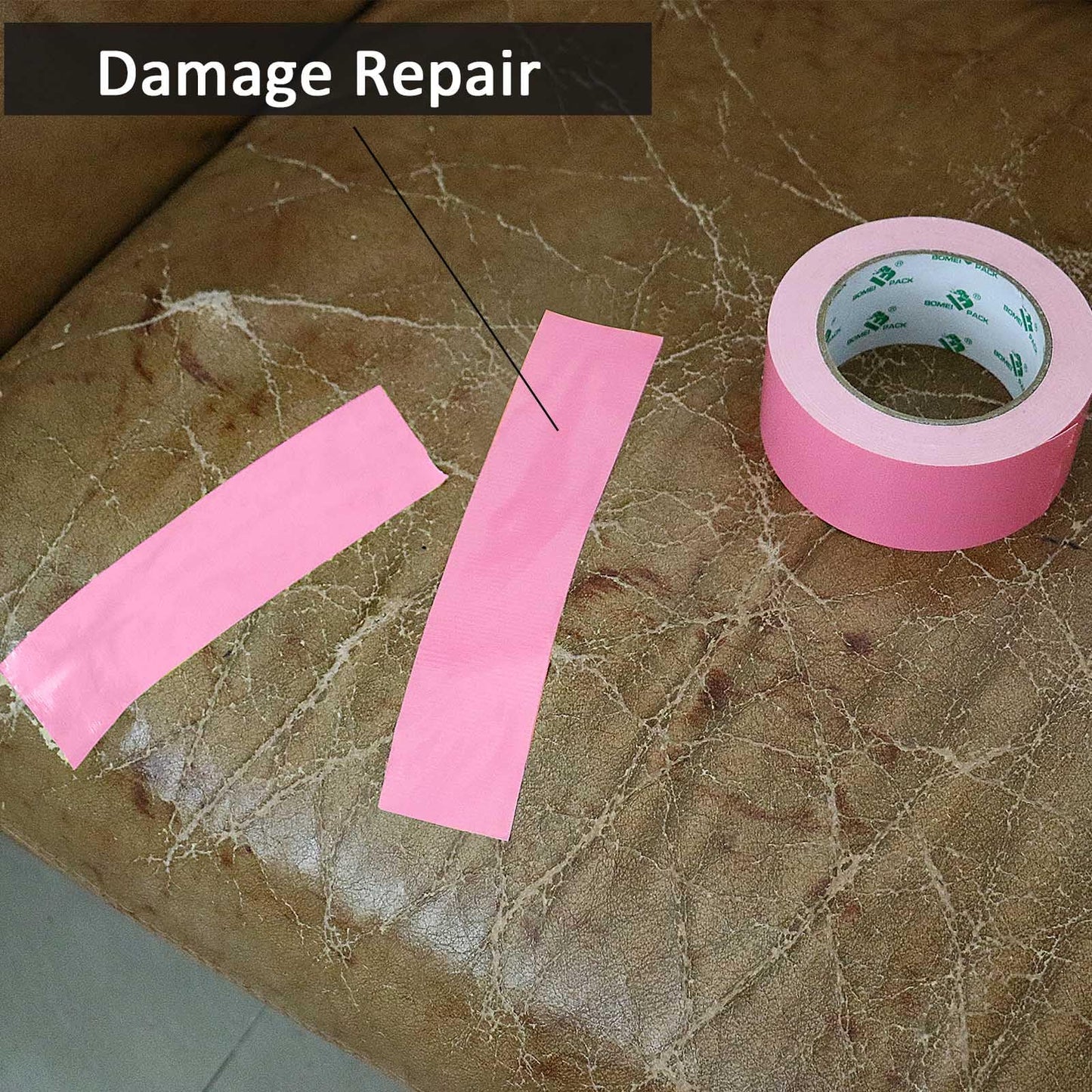 BOMEI PACK Green Duct Tape, 3Rolls Heavy Duty Strong Industrial Color Duct Tape 9mil x 1.88inch x 30yds for Packing and Repairing