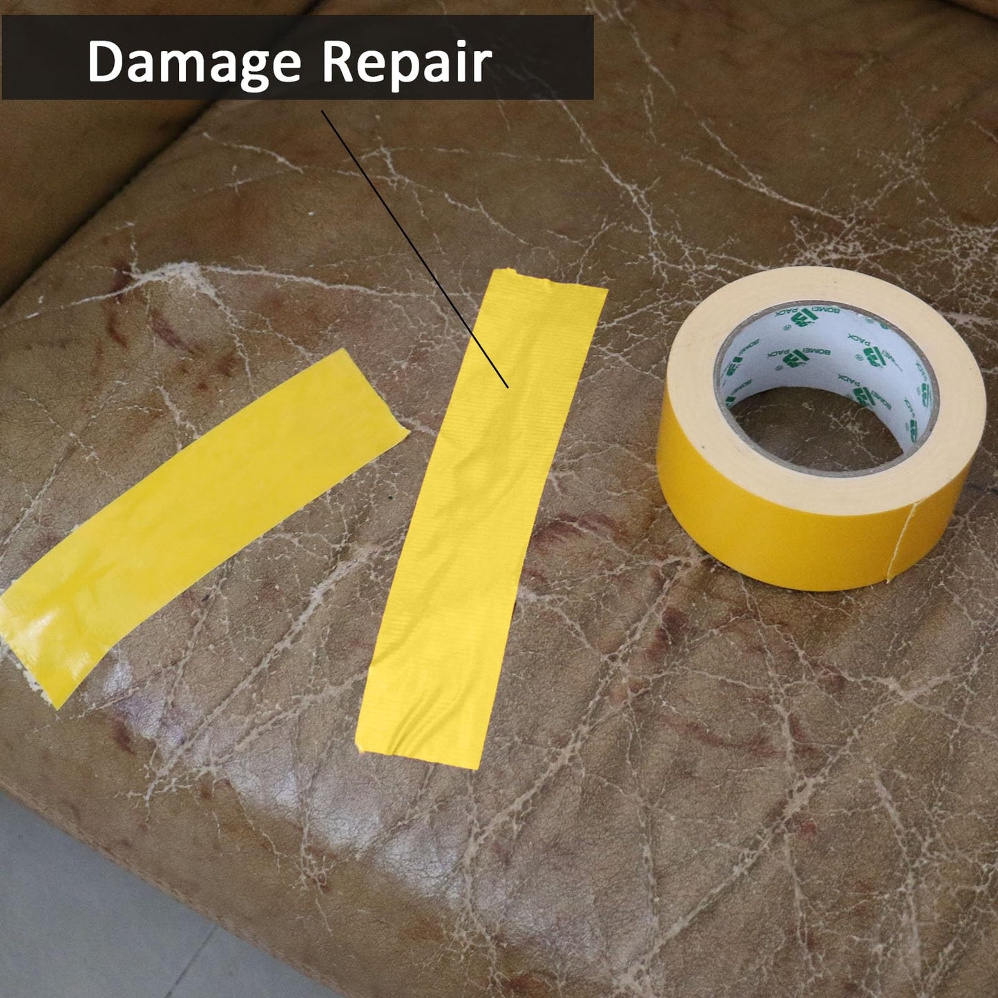 BOMEI PACK Green Duct Tape, 3Rolls Heavy Duty Strong Industrial Color Duct Tape 9mil x 1.88inch x 30yds for Packing and Repairing