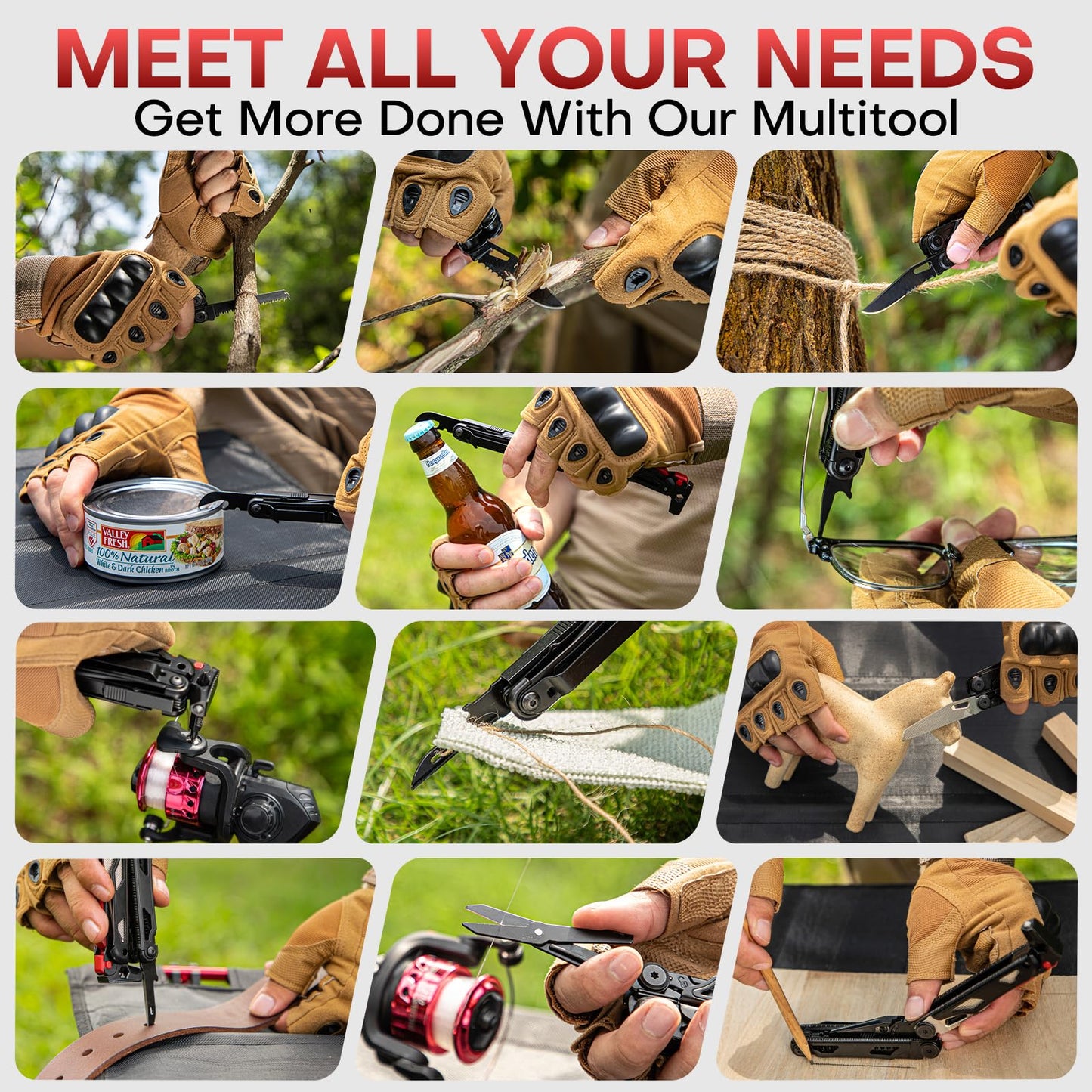 WETOLS Multitool with Pocket Knife, Birthday Gifts for Men Women Mom Dad, 21-in-1 Stainless Steel Pliers with Screwdrivers, Self-locking multitools with EDC Sheath, Ideal for Home, Camping, Survival