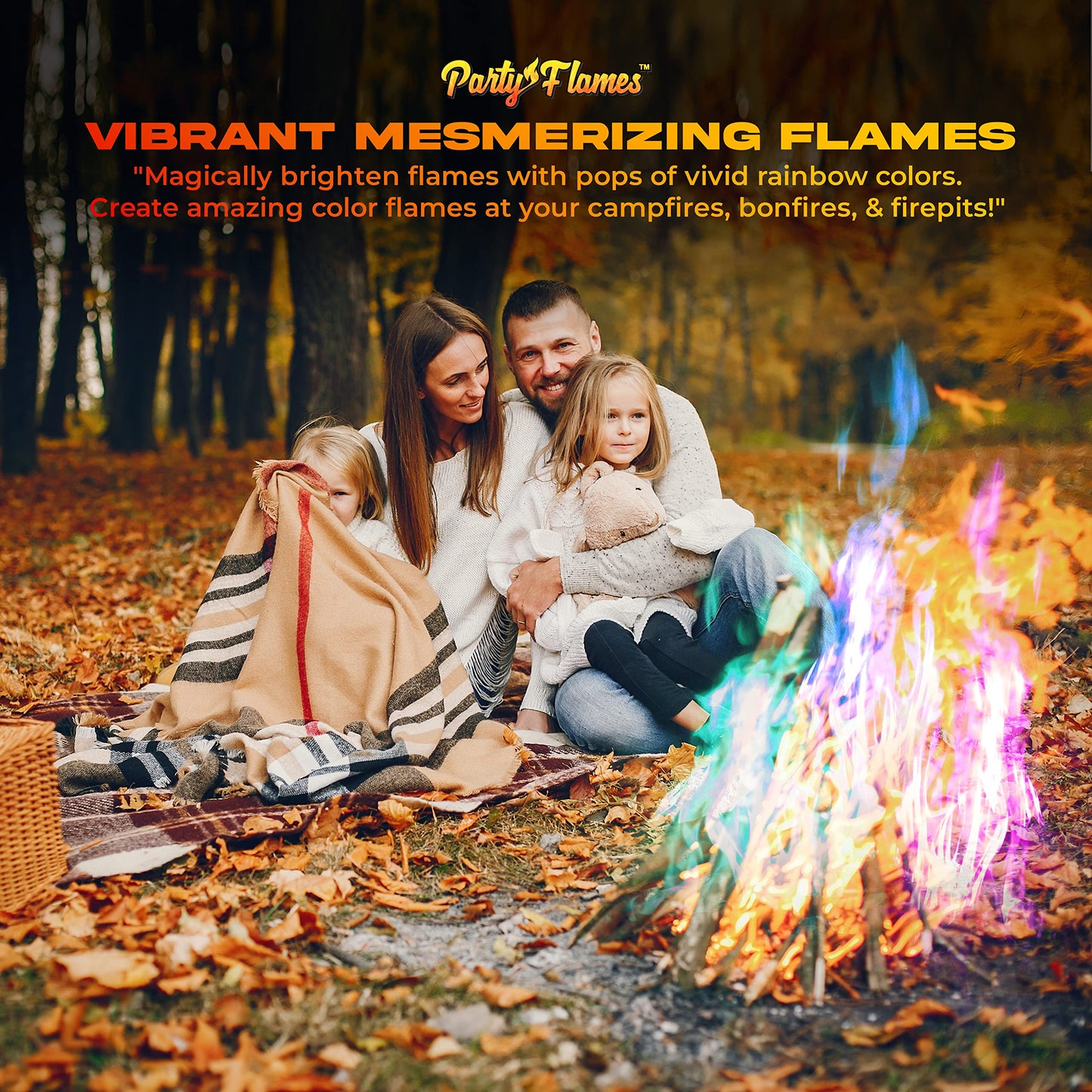 Fire Color Changing Packets Fire Pit (10 Pack) - Perfect for Any Campfire, Bonfire & Outdoor Fireplaces - Perfect Magic Cosmic Mystical Campfire Accessories - Camping Games