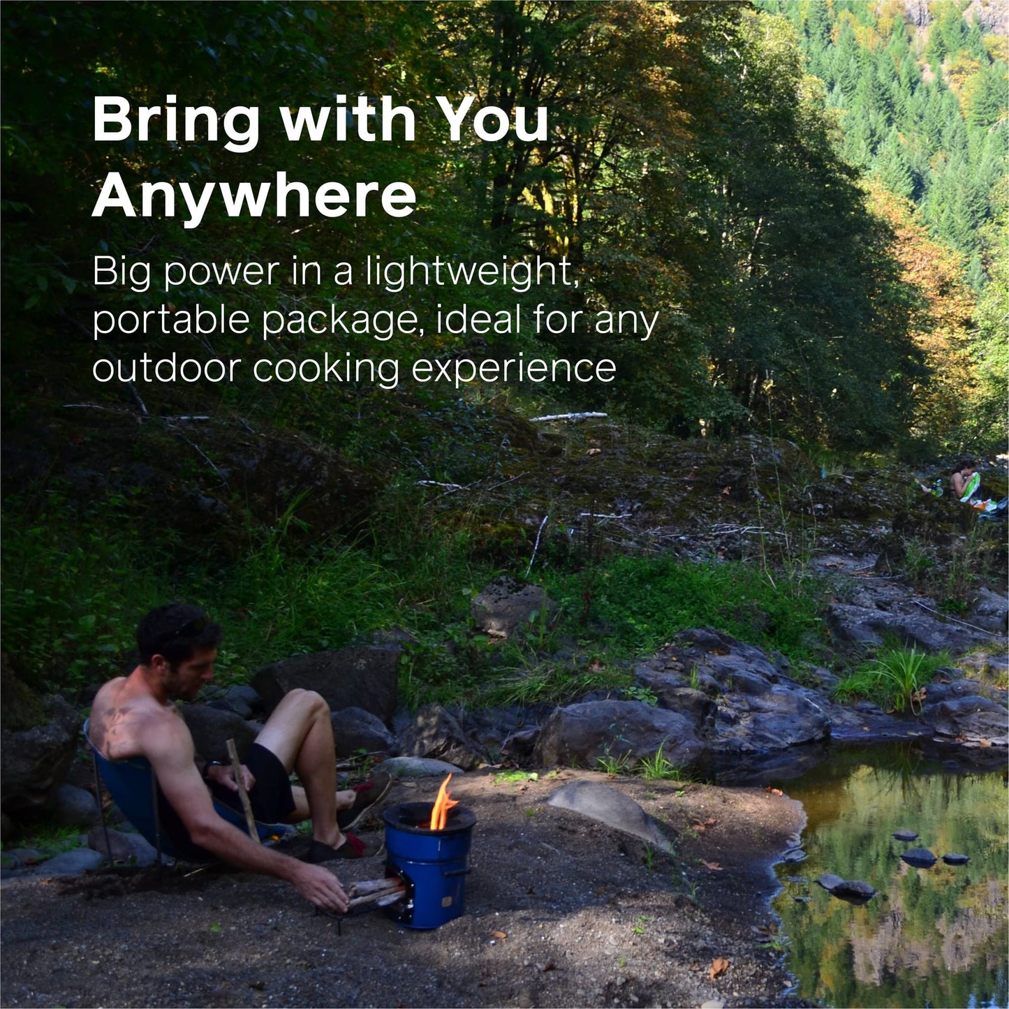 Rocket Stove Heavy Duty Portable Camp Stove for Outdoor Cooking