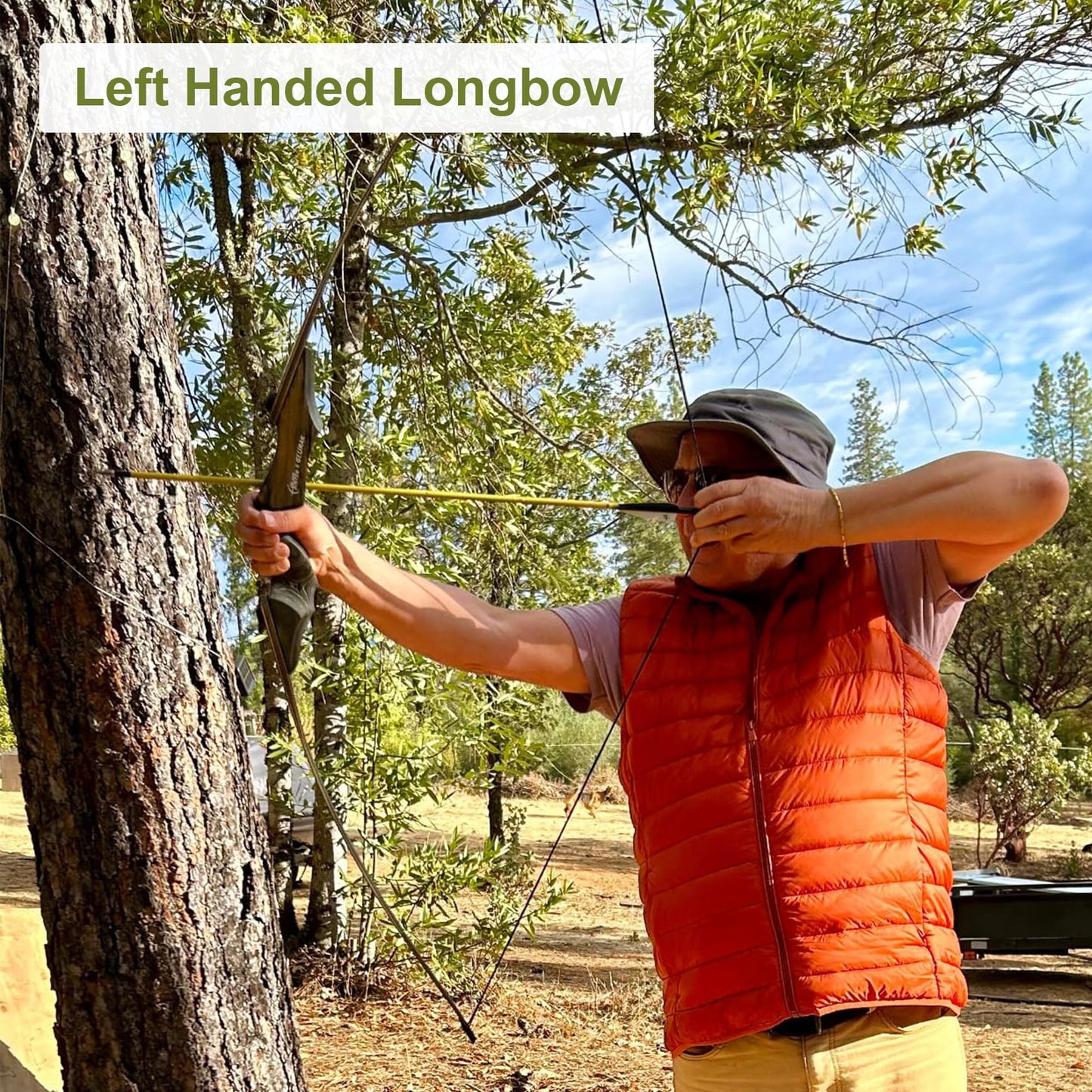 Black Hunter Takedown Recurve Bow, 60" Right Handed & Left Handed Archery Recurve Bows with Ergonomic Design for Adults Beginners to Advanced Outdoor Practice & Hunting (25-60 lbs)